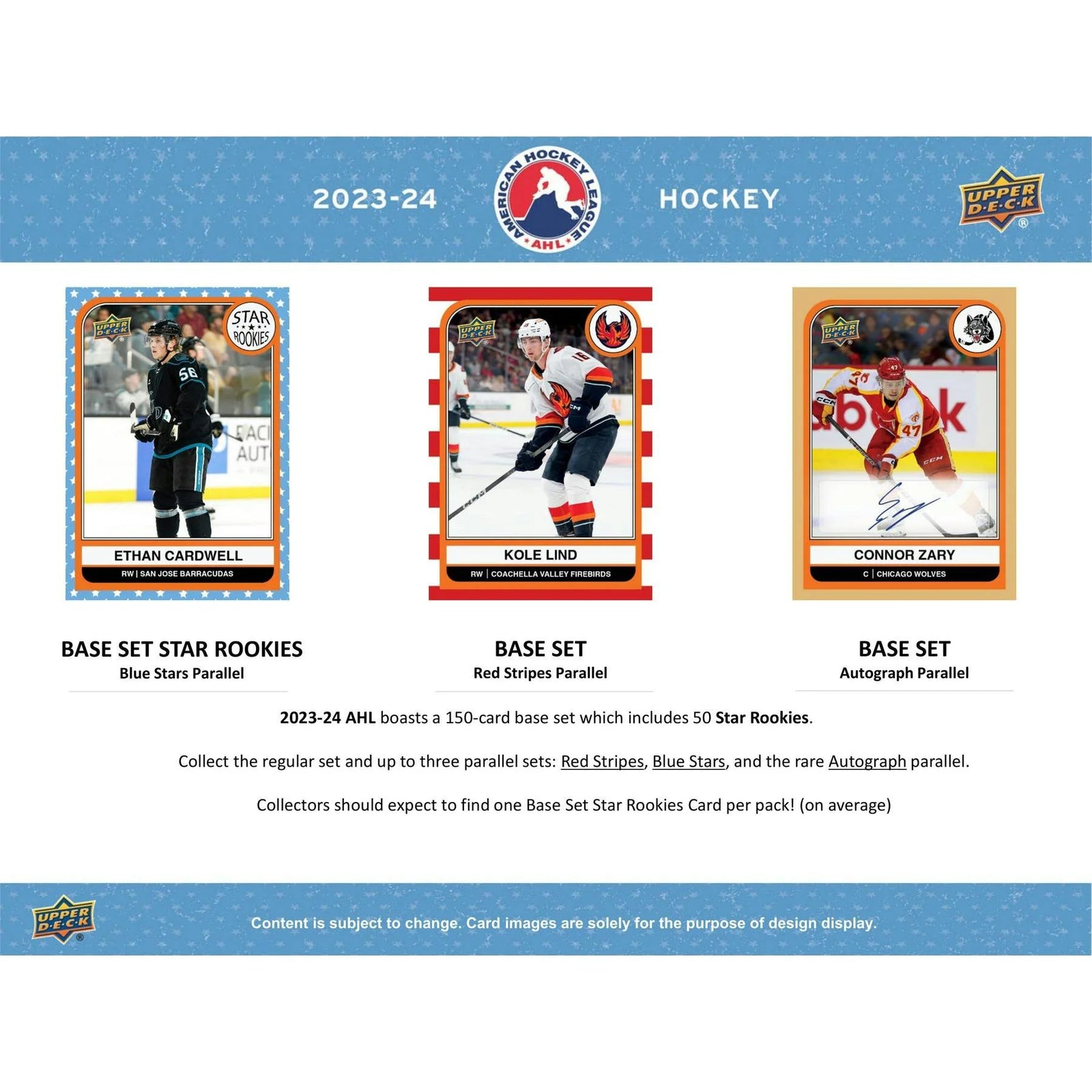 DRAFT - New 2023/24 Upper Deck AHL Hockey Hobby 24-Box Case