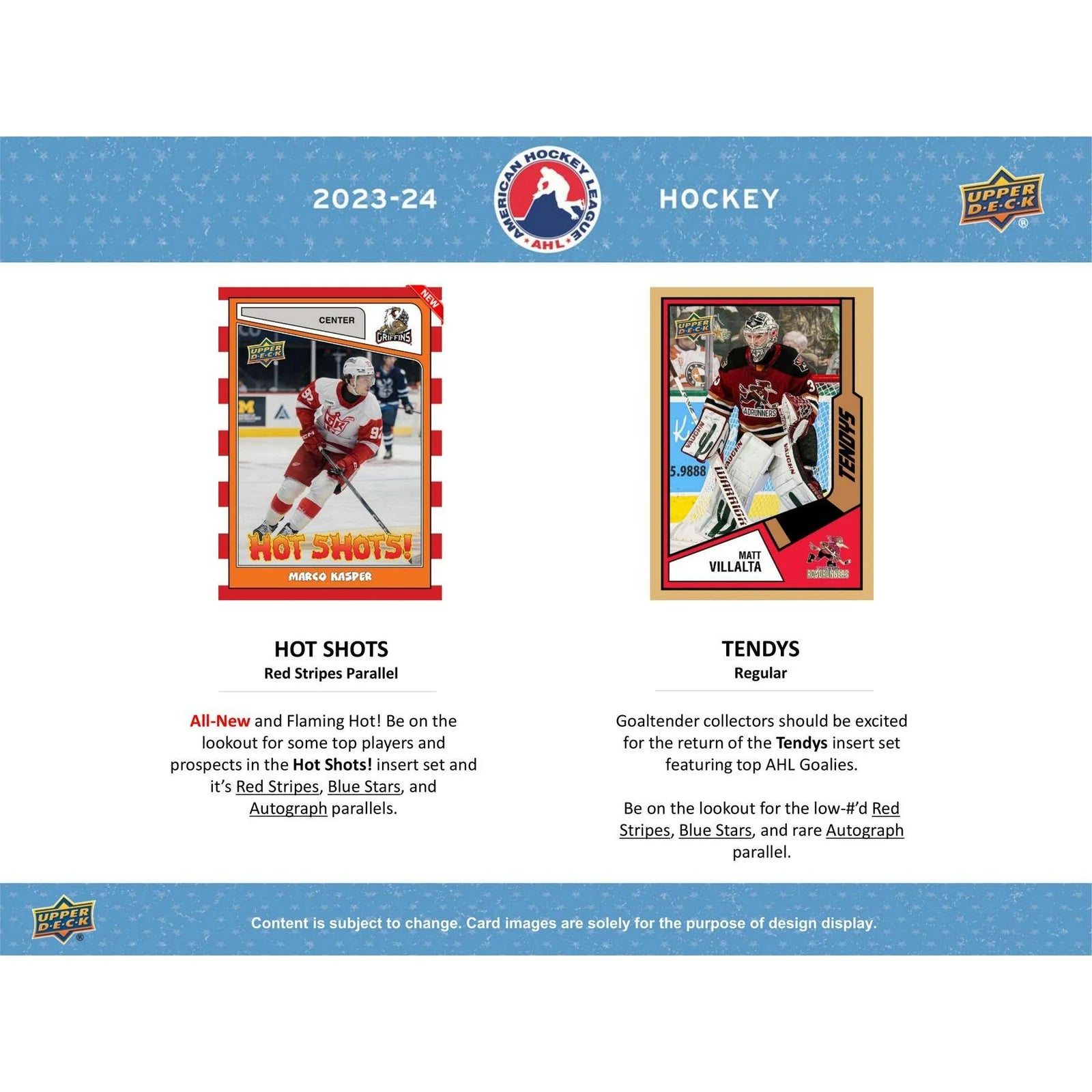 DRAFT - New 2023/24 Upper Deck AHL Hockey Hobby 24-Box Case