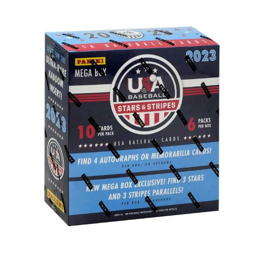 DRAFT - Just In 2023 Panini USA Stars & Stripes Baseball Mega Box (Walmart)