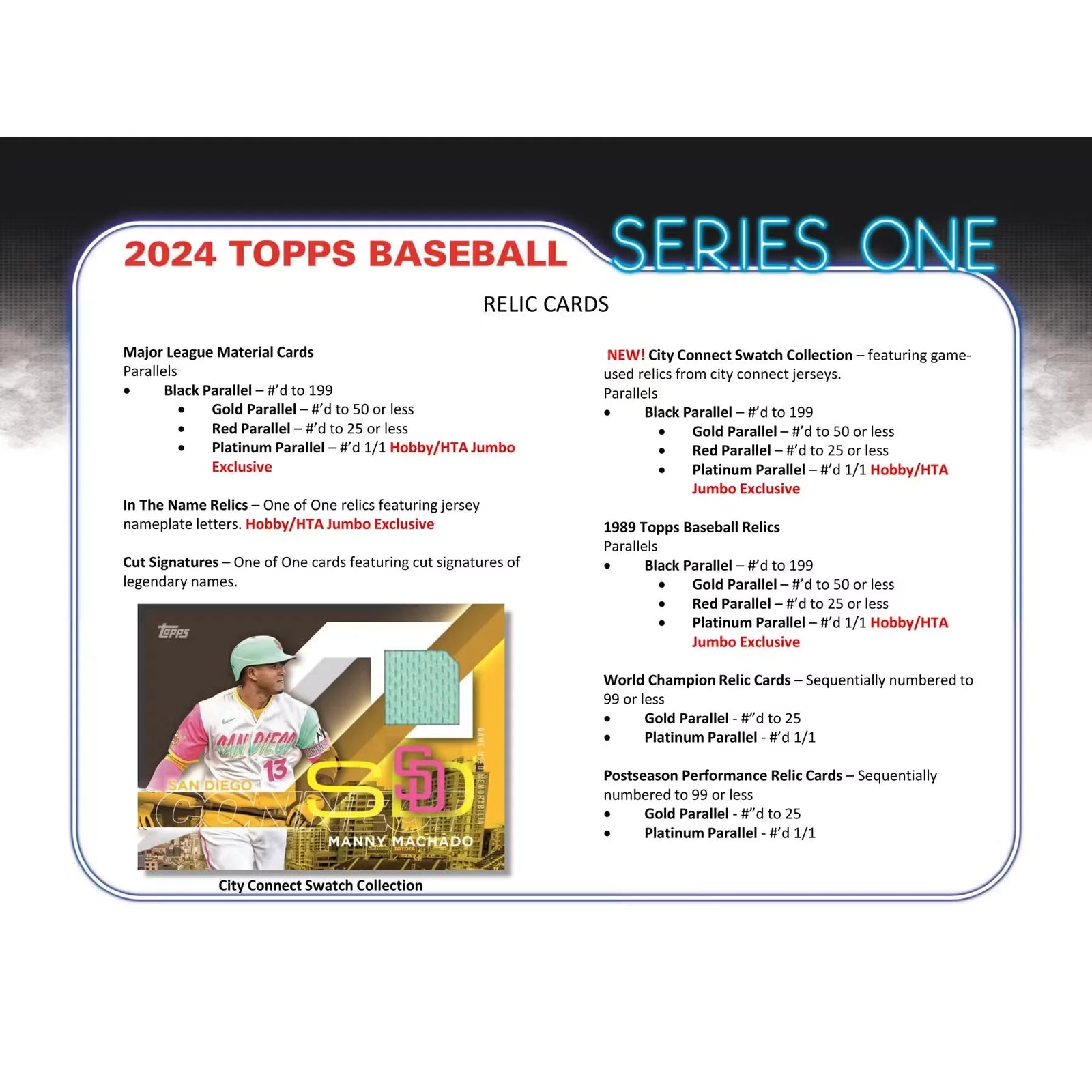 2024 Topps Series 1 Baseball Hobby Jumbo 6-Box Case (Ships Sealed Only)
