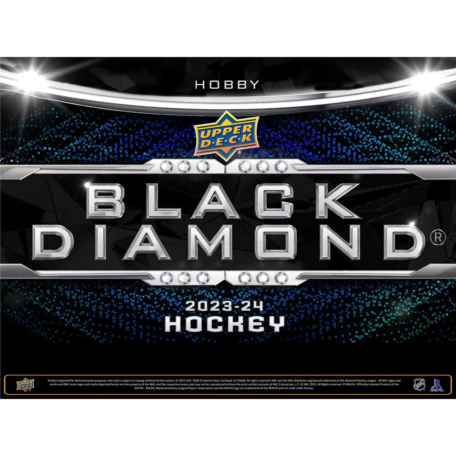 2023 24 Upper Deck Black Diamond Hockey Hobby Box CDD Exclusive (Ships Sealed Only)