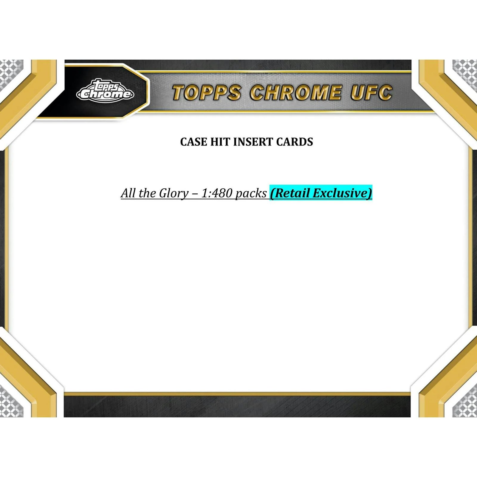 DRAFT - 2024 Topps Chrome UFC Mega Box | 6 Packs