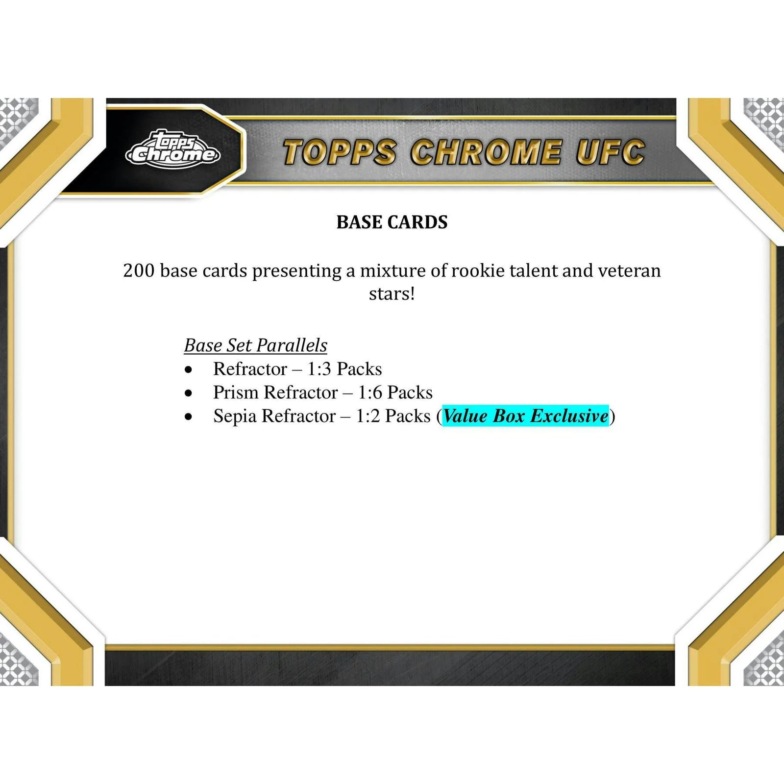 2024 Topps Chrome UFC Blaster Box (Ships Sealed Only) - D