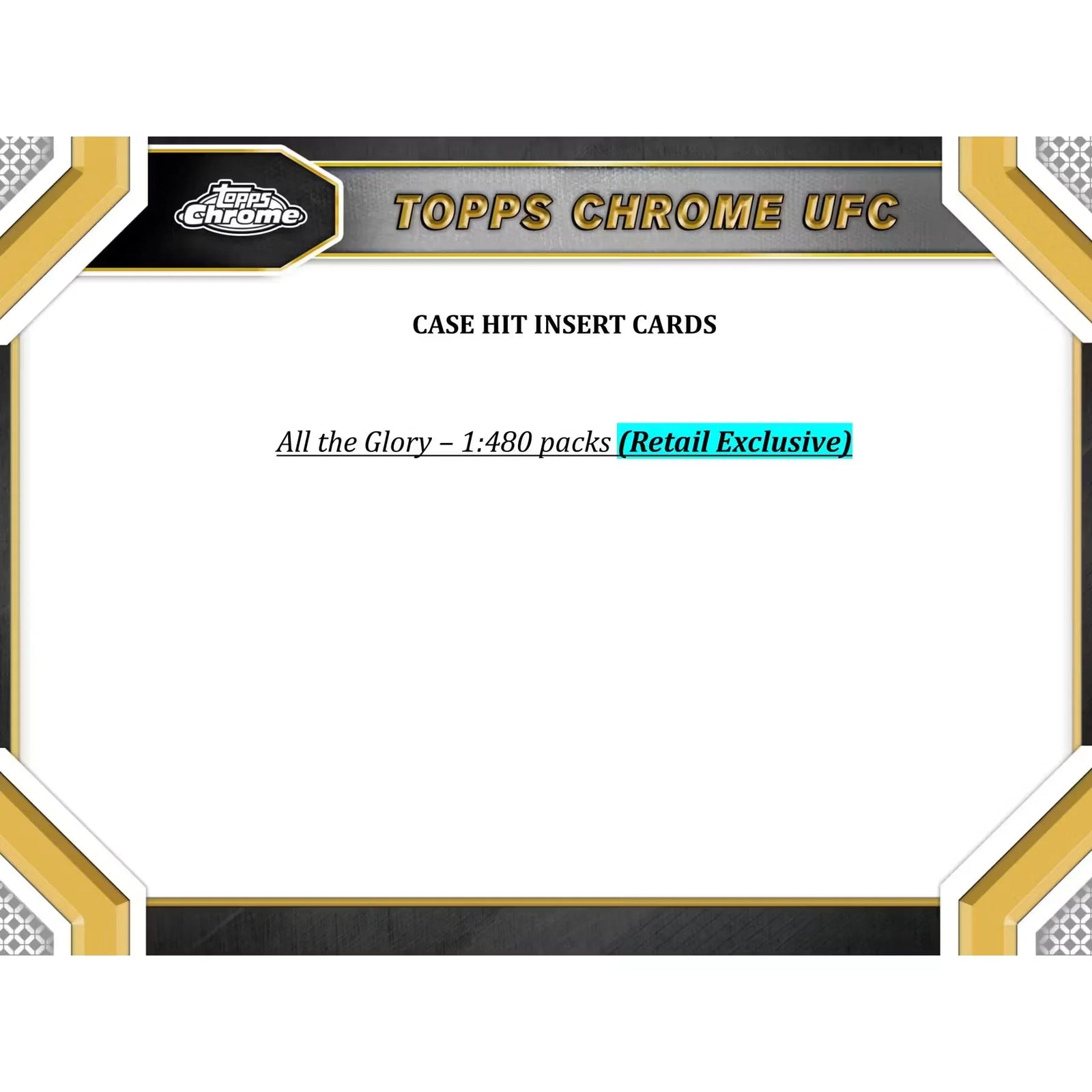 2024 Topps Chrome UFC Blaster Box (Ships Sealed Only) - D