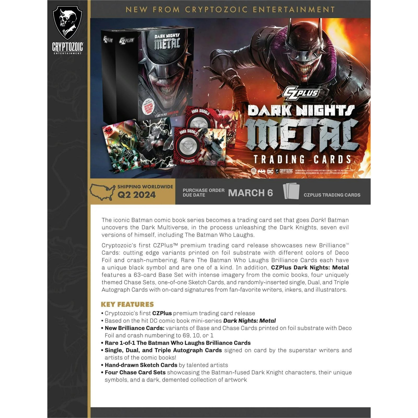 DRAFT - 2024 Cryptozoic CZPlus Dark Nights: Metal Hobby Box