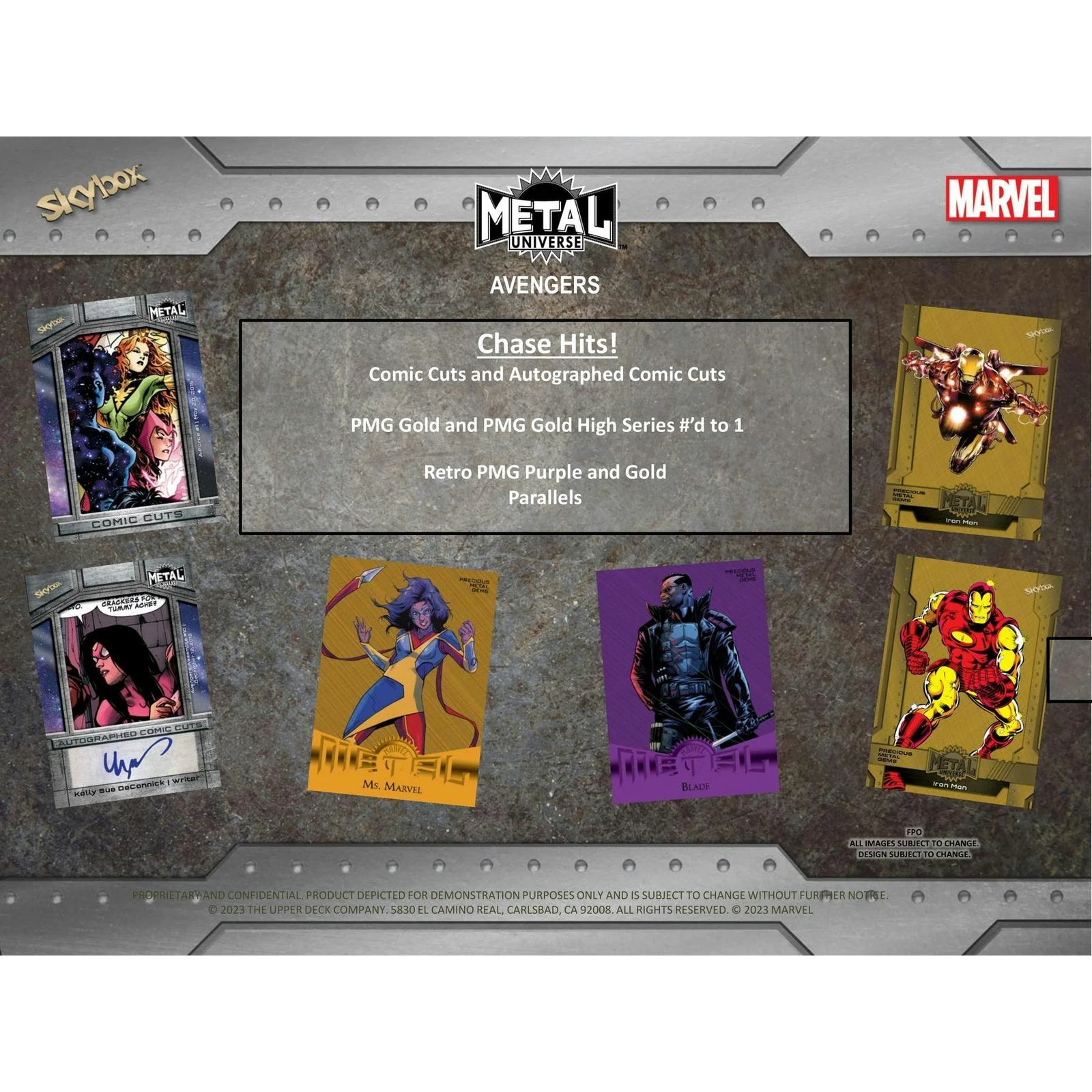DRAFT - 2024 Upper Deck Marvel Metal Universe Avengers Trading Cards Hobby Box