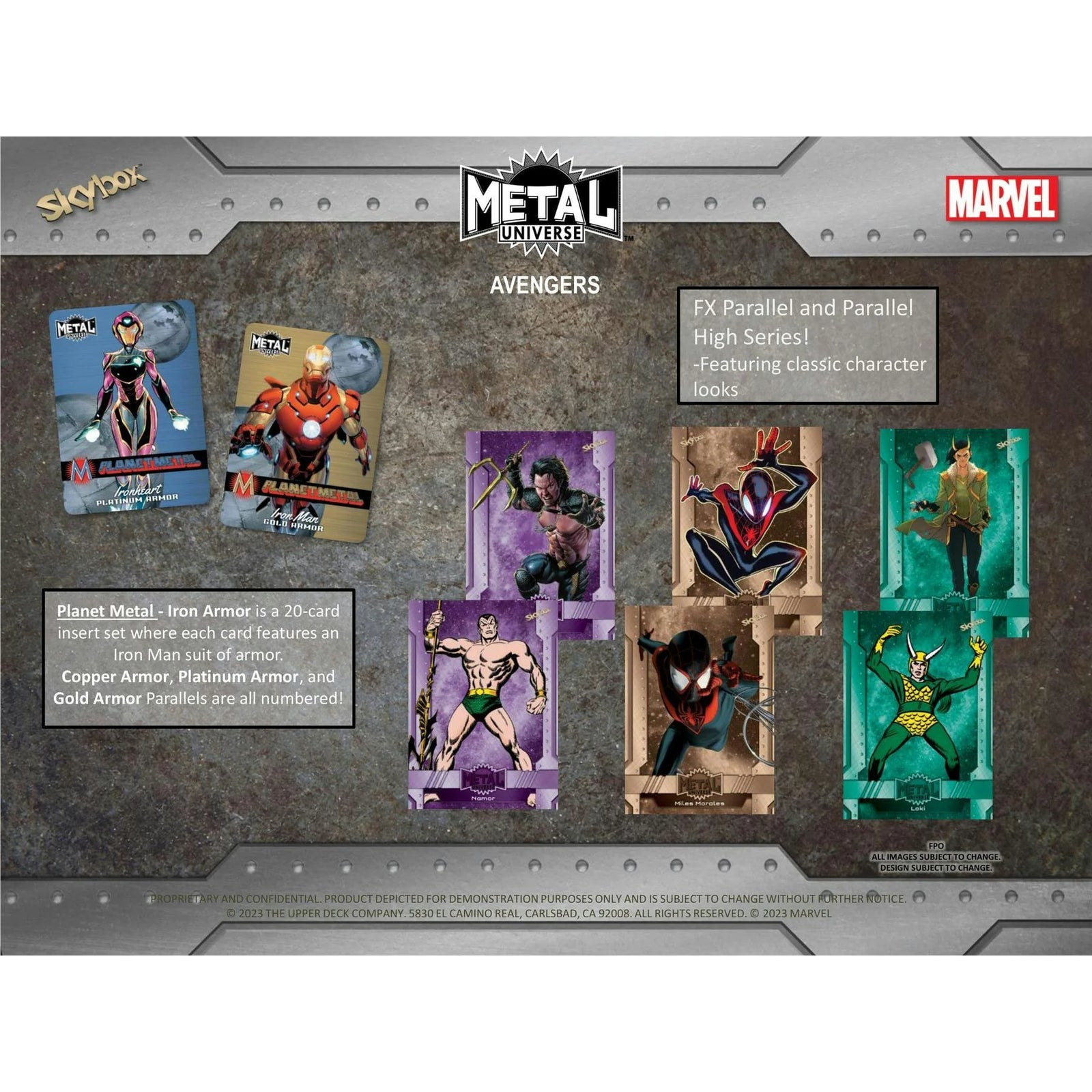 DRAFT - 2024 Upper Deck Marvel Metal Universe Avengers Trading Cards Hobby Box