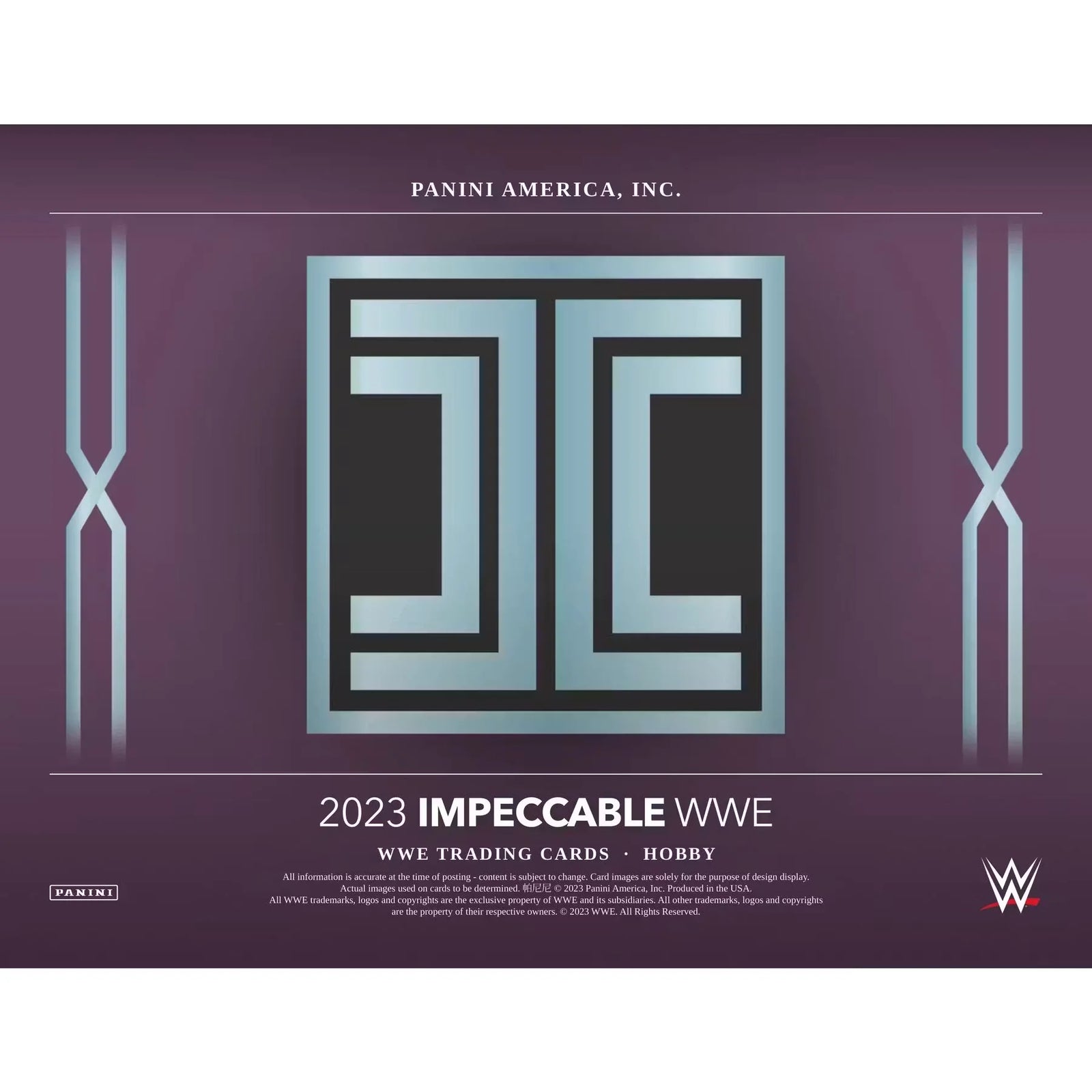 2023 Panini Impeccable WWE Wrestling Hobby 3-Box Case (Ships Sealed Only)