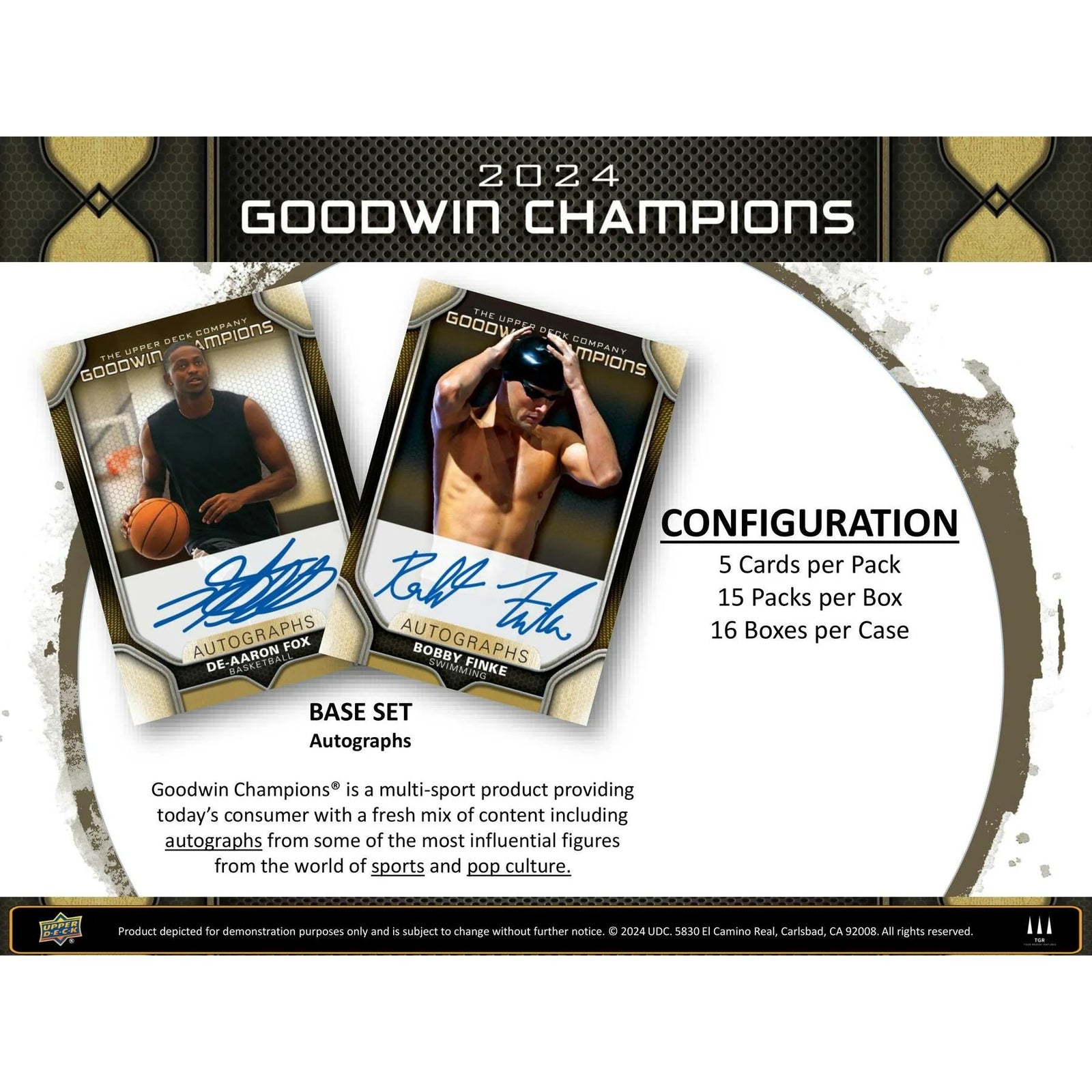 DRAFT - Just In 2024 Upper Deck Goodwin Champions Hobby 16-Box Case