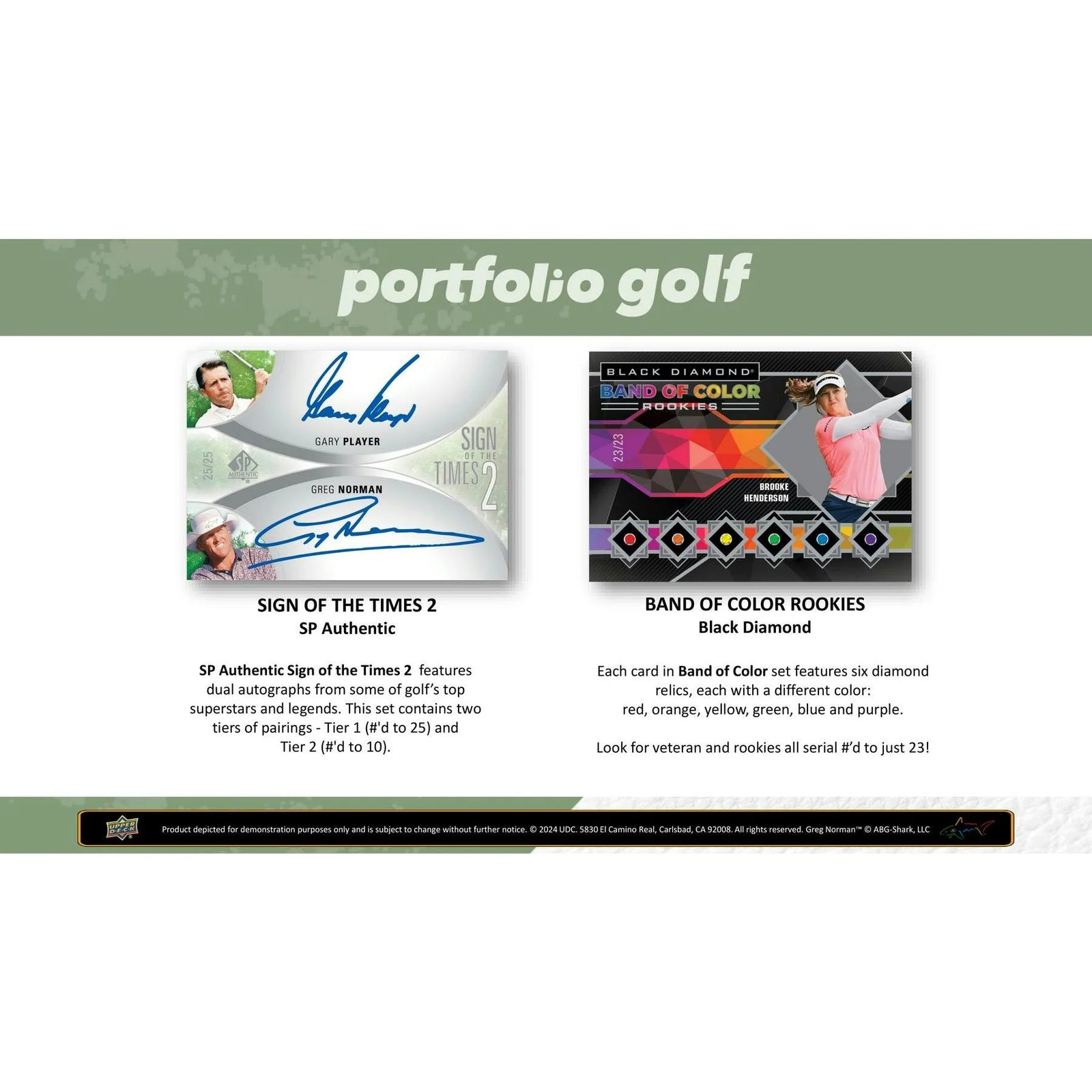 DRAFT - 2024 Upper Deck Portfolio Golf Hobby 16-Box Case | dacardworld:BVUD0WHWP7