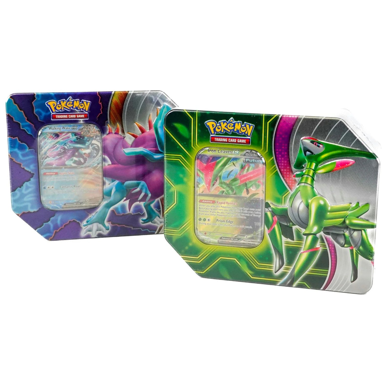 DRAFT - Pokemon Paradox Clash 6-Tin Case | Walking Wake ex & Iron Leaves ex