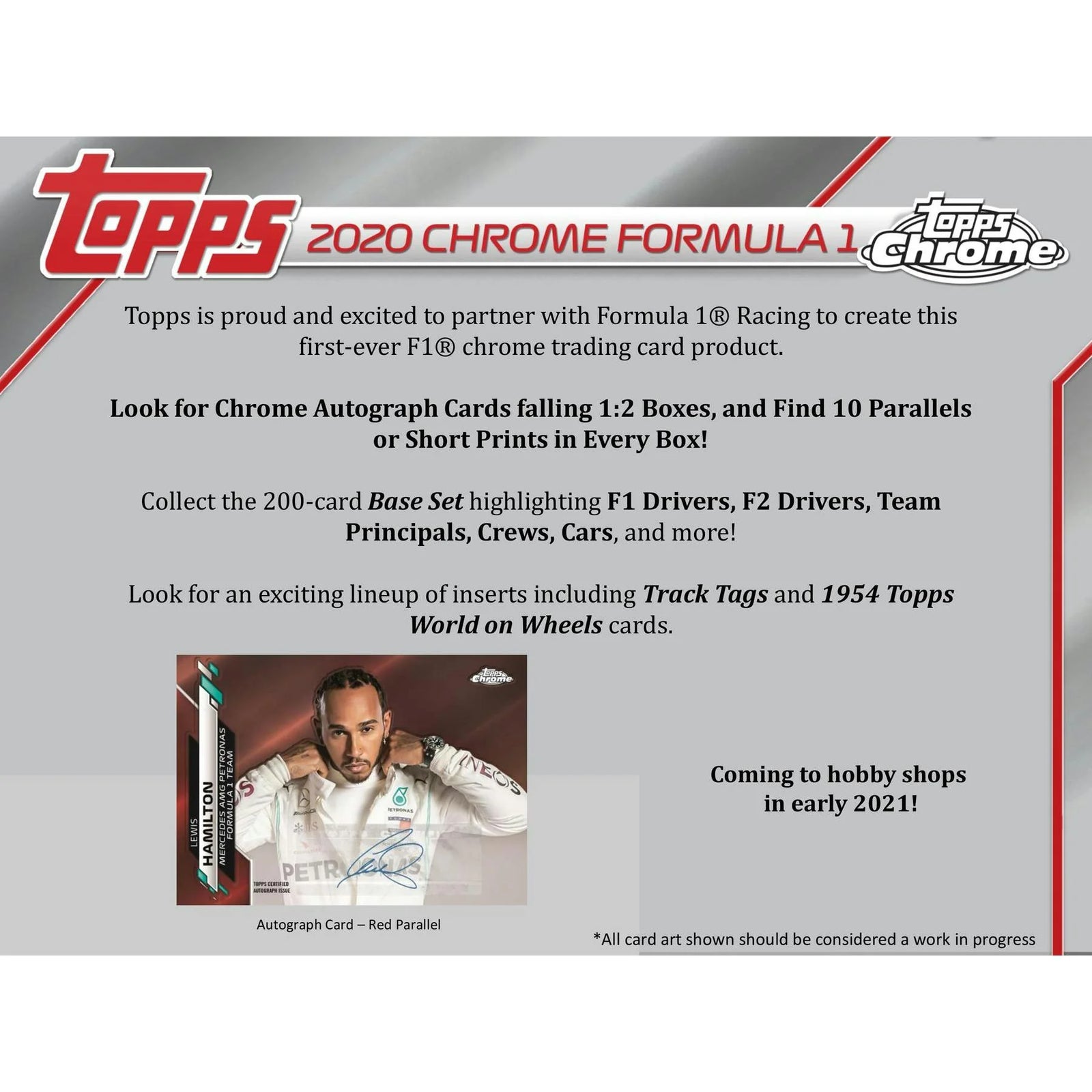 DRAFT - 2020 Topps Chrome Formula 1 Racing Hobby Box