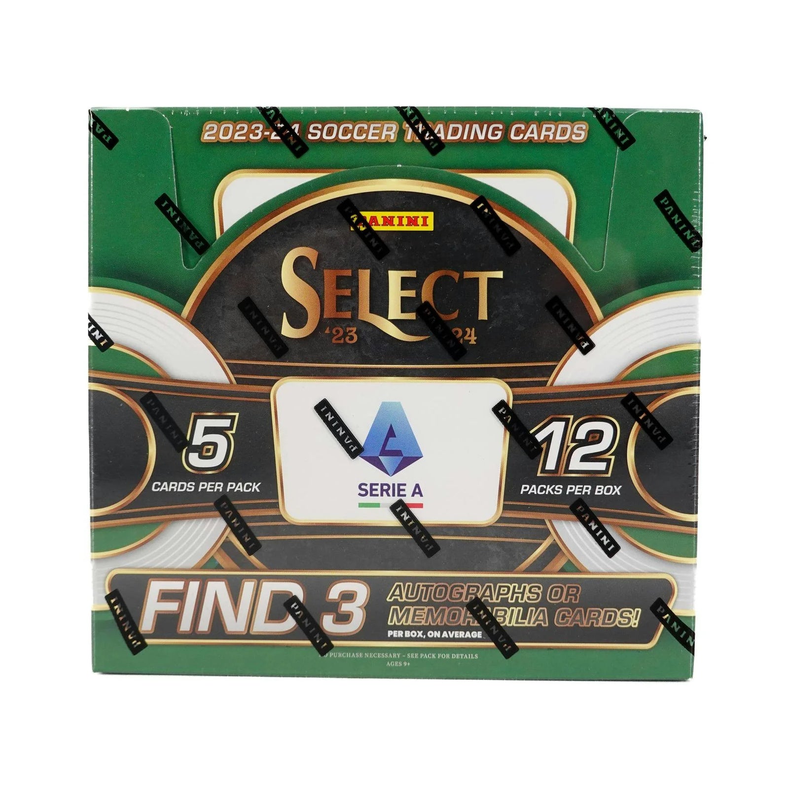 2023-24 Panini Select Serie A Soccer Hobby 12-Box Case (Ships Sealed Only)
