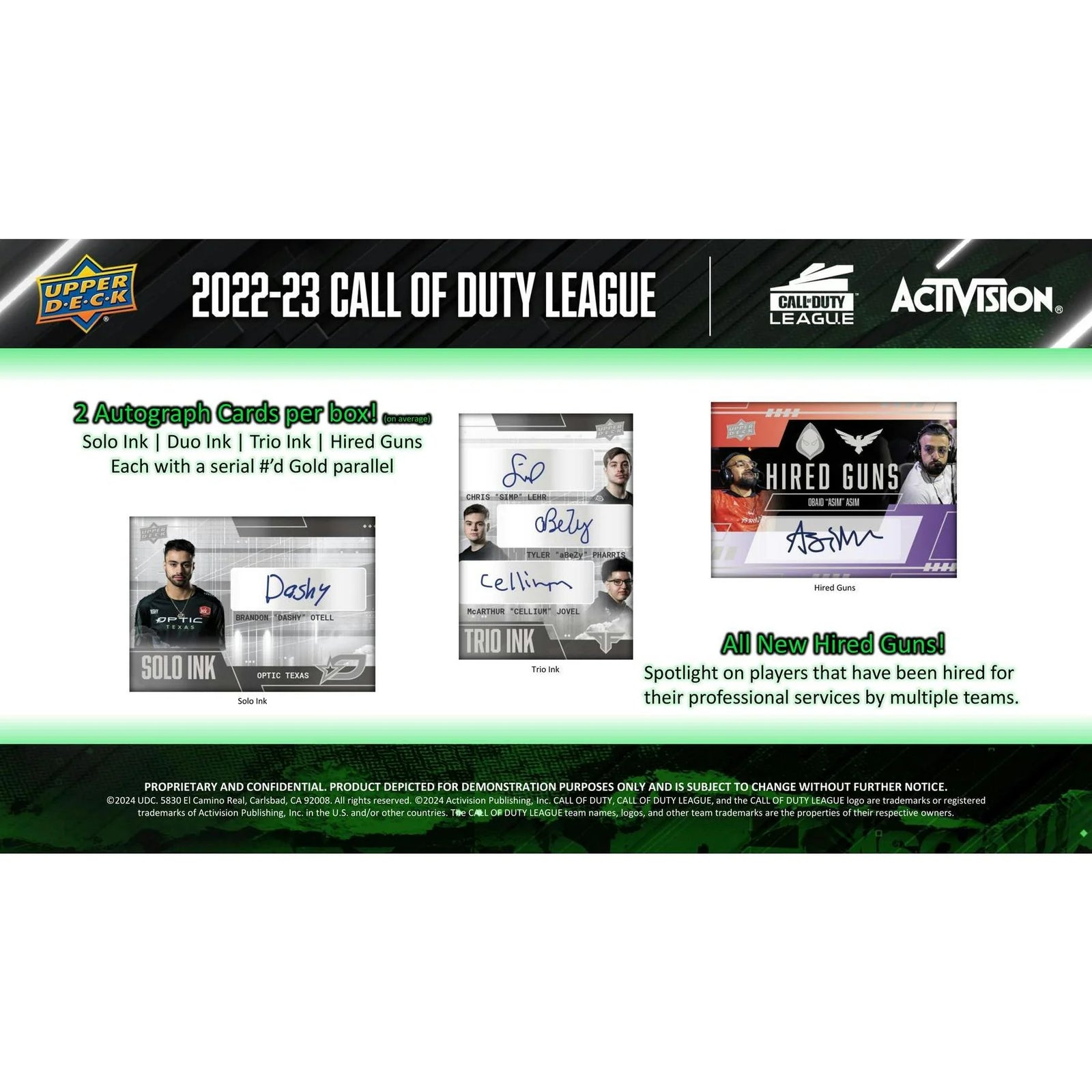 DRAFT - 2022/23 Upper Deck Call of Duty League Hobby 10-Box Case