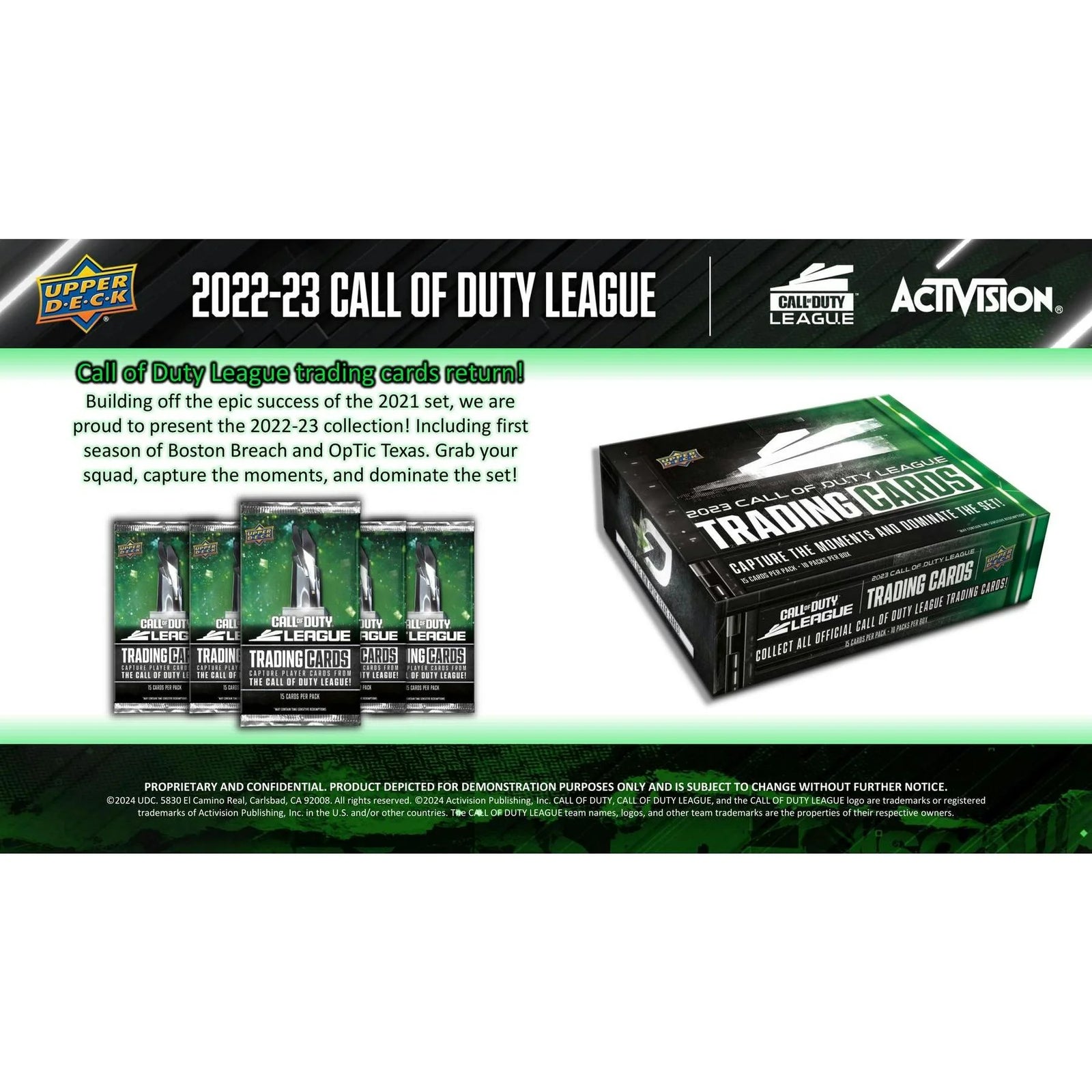 DRAFT - 2022/23 Upper Deck Call of Duty League Hobby 10-Box Case