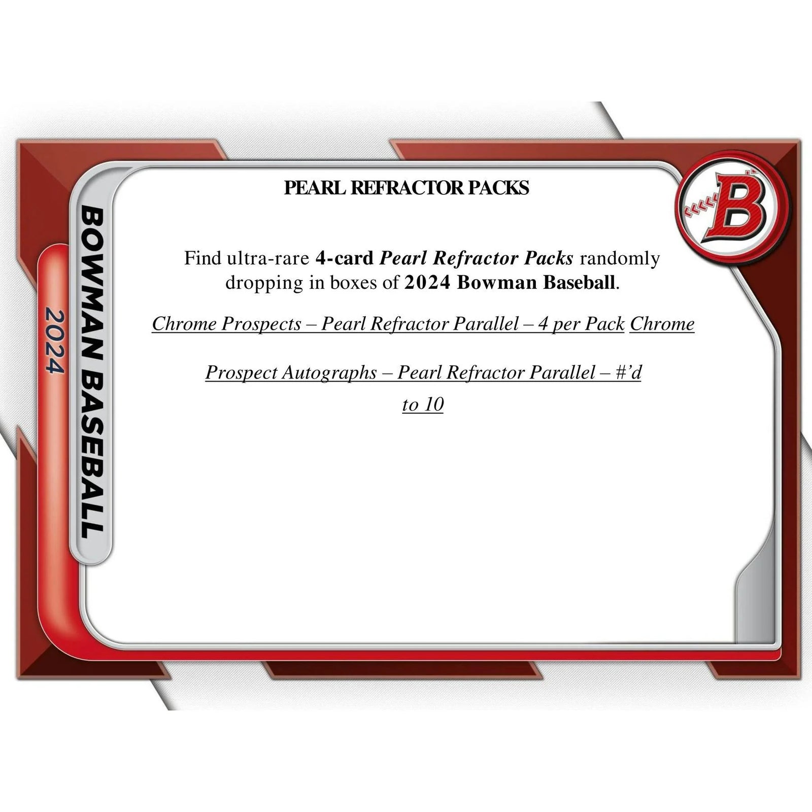 DRAFT - Just In 2024 Bowman Baseball Hobby Box