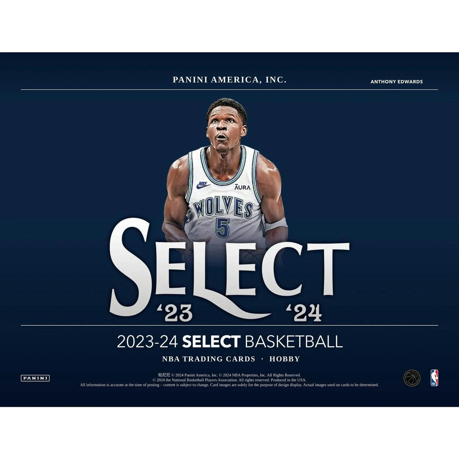 DRAFT - 2023/24 Panini Select Basketball Hobby Box