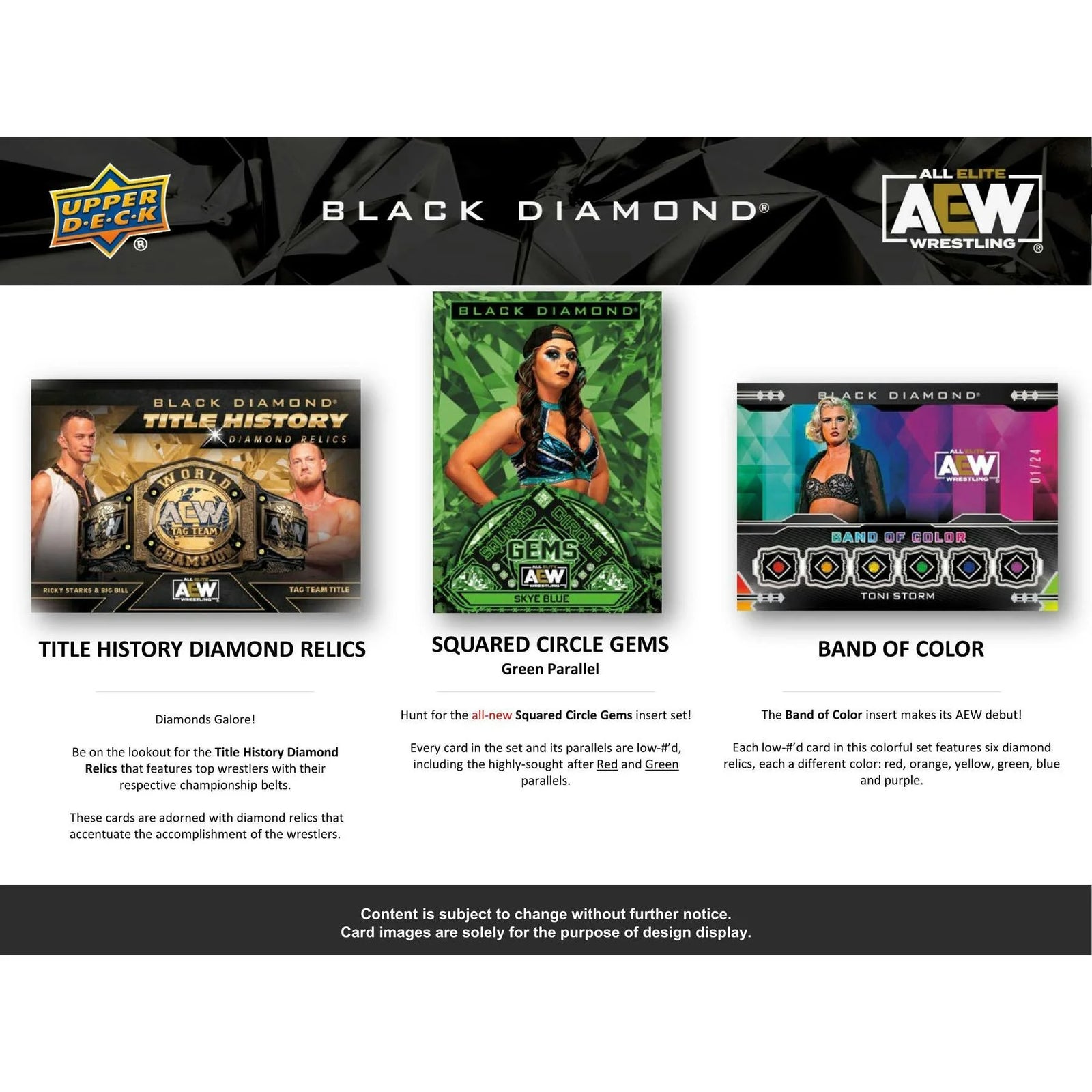 DRAFT - 2024 Upper Deck AEW Black Diamond Wrestling Hobby Box | dacardworld:BVVO0U3YUG