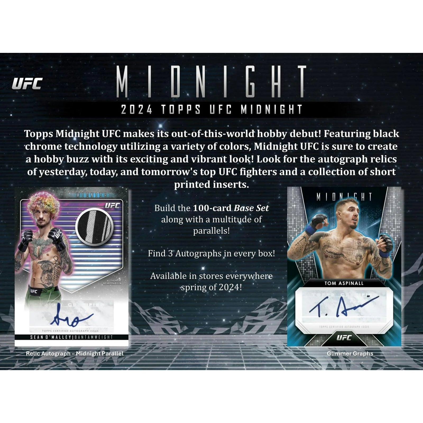 DRAFT - Just In 2024 Topps UFC Midnight Hobby 12-Box Case