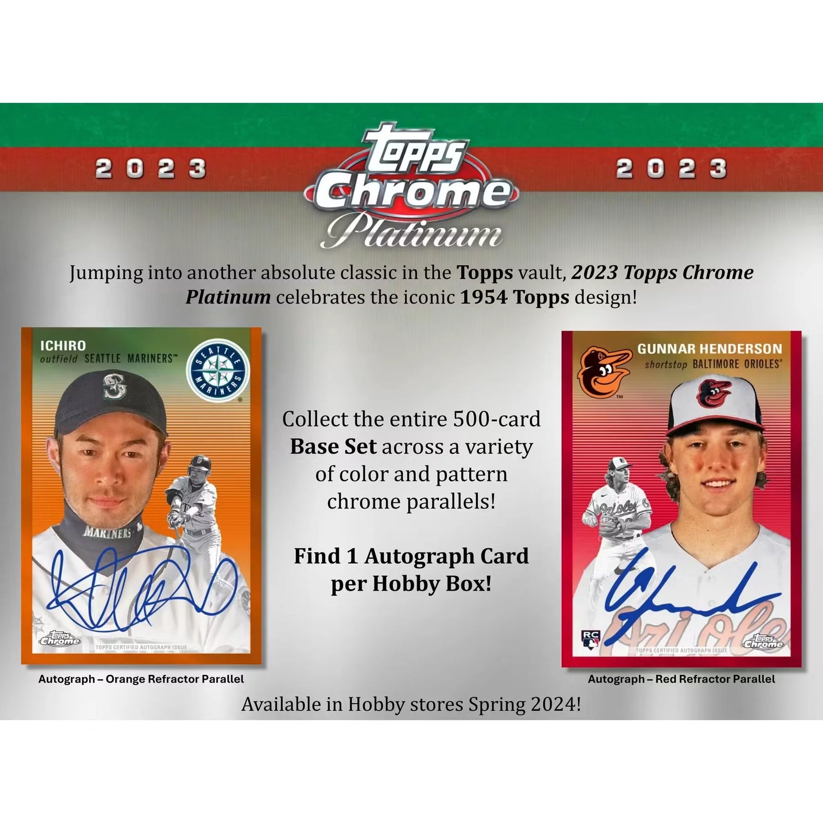 2023 Topps Chrome Platinum Anniversary Baseball Hobby Case 12 Boxes