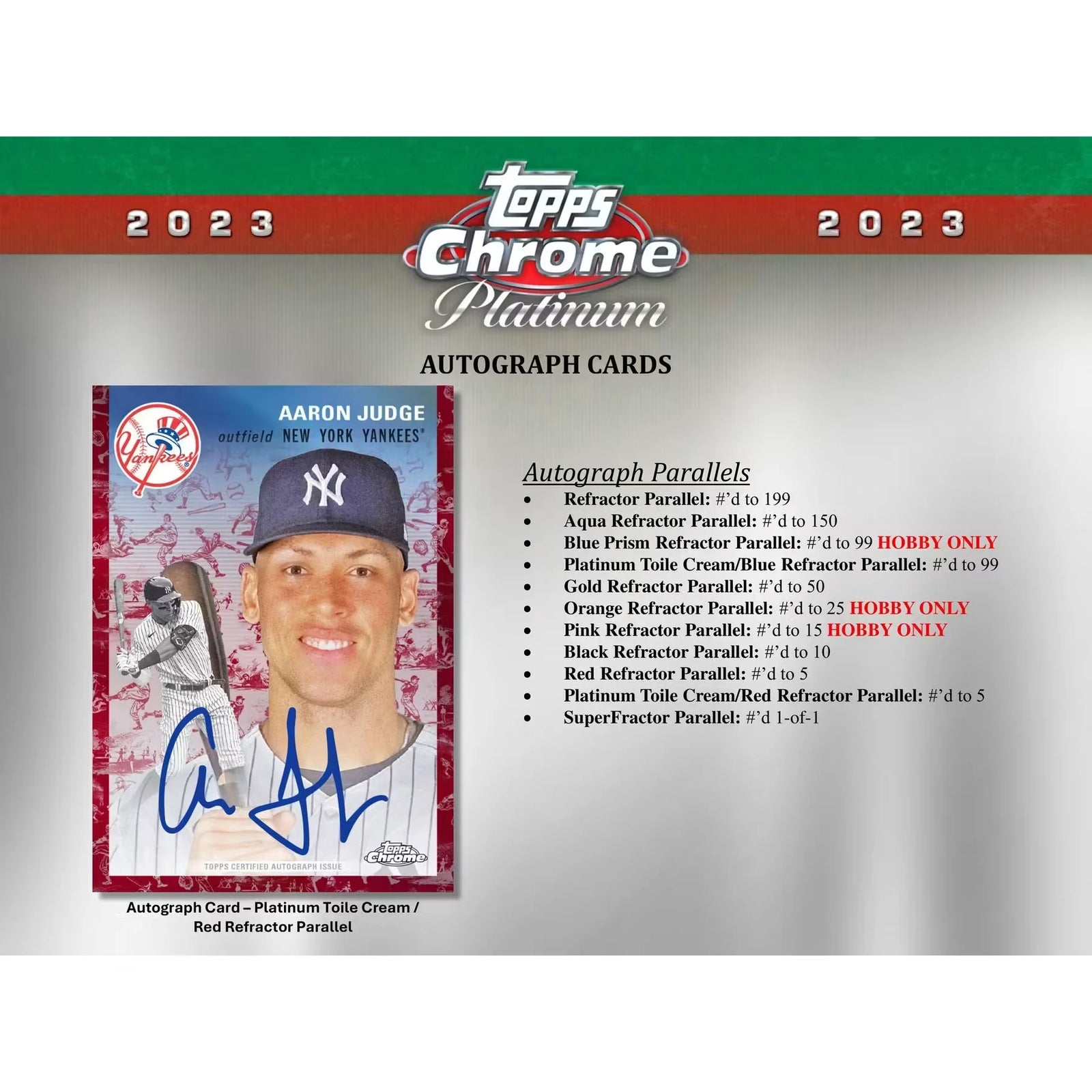 2023 Topps Chrome Platinum Anniversary Baseball Hobby Case 12 Boxes