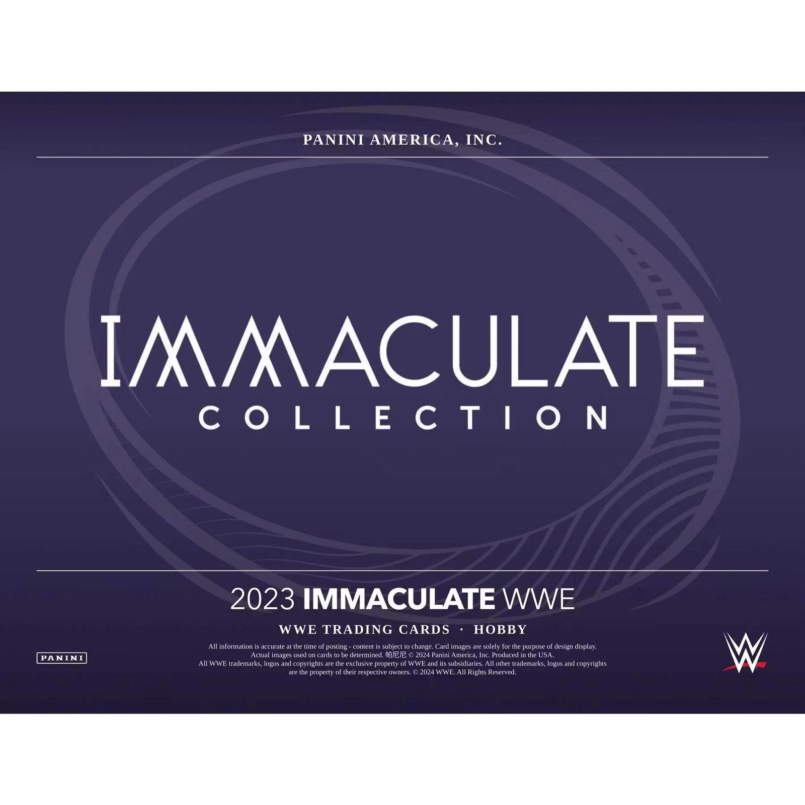 2023 Panini Immaculate WWE Wrestling Hobby 5-Box Case (Ships Sealed Only)