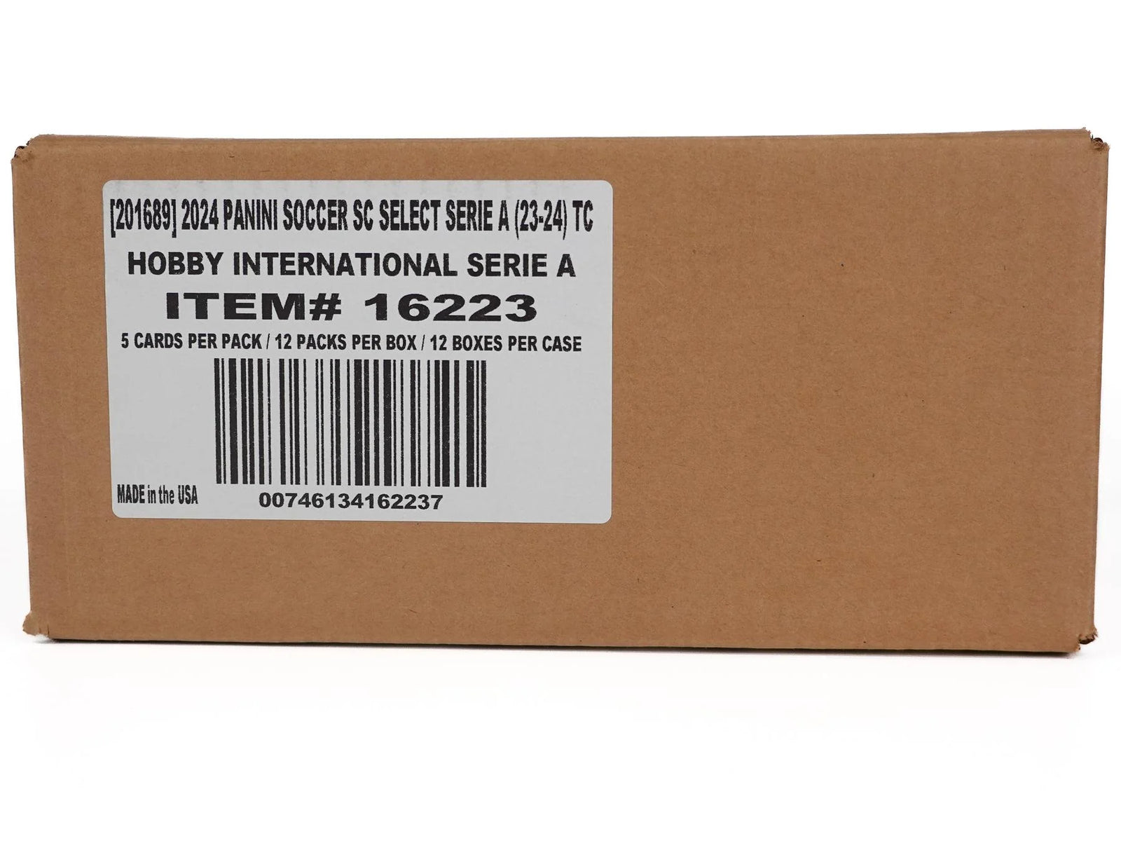 2023-24 Panini Select Serie A Soccer Hobby International 12-Box Case (Ships Sealed Only)