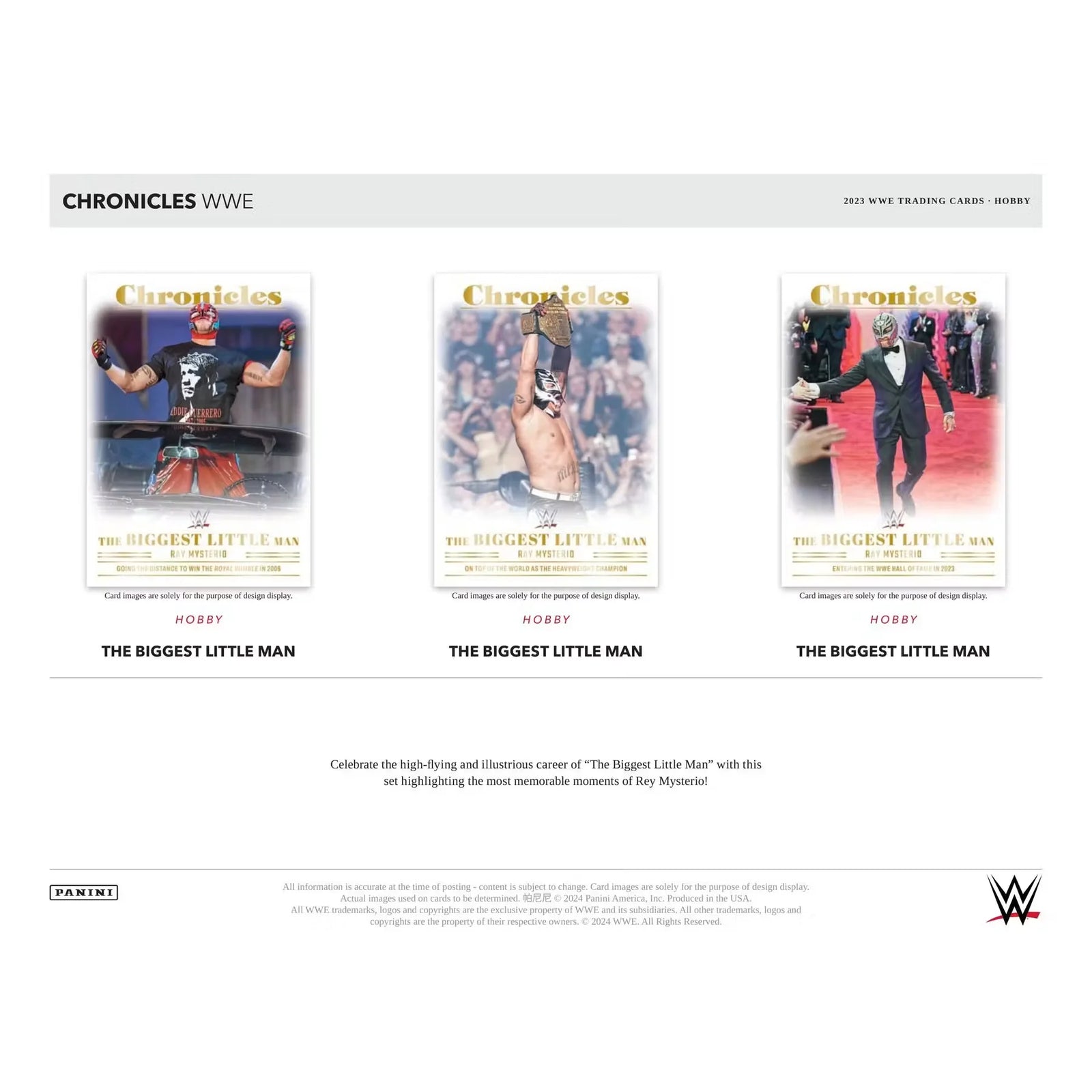 2023 Panini Chronicles WWE Wrestling Hobby 12-Box Case (Ships Sealed Only) - D