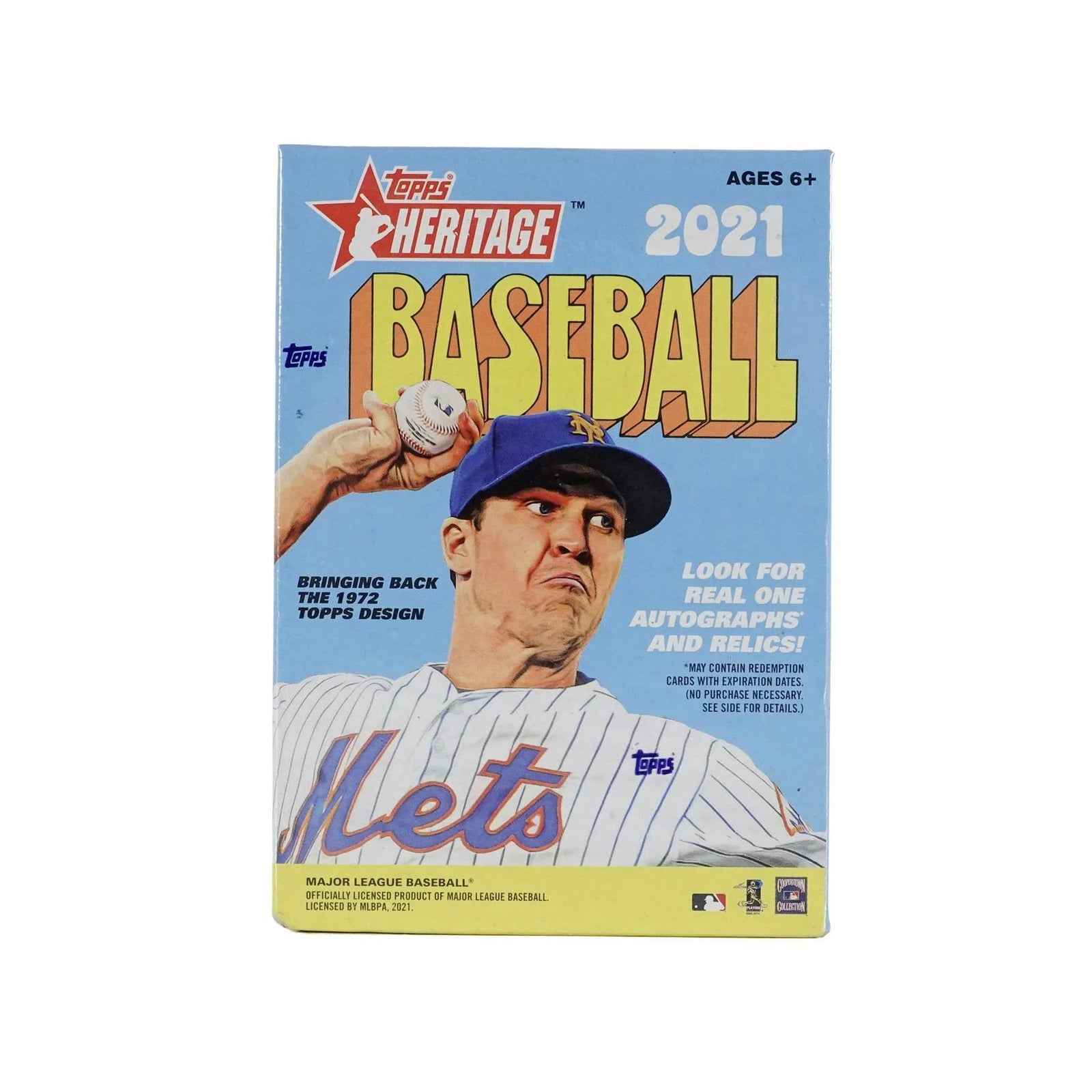 DRAFT - Just In 2021 Topps Heritage Baseball 8-Pack Blaster Box