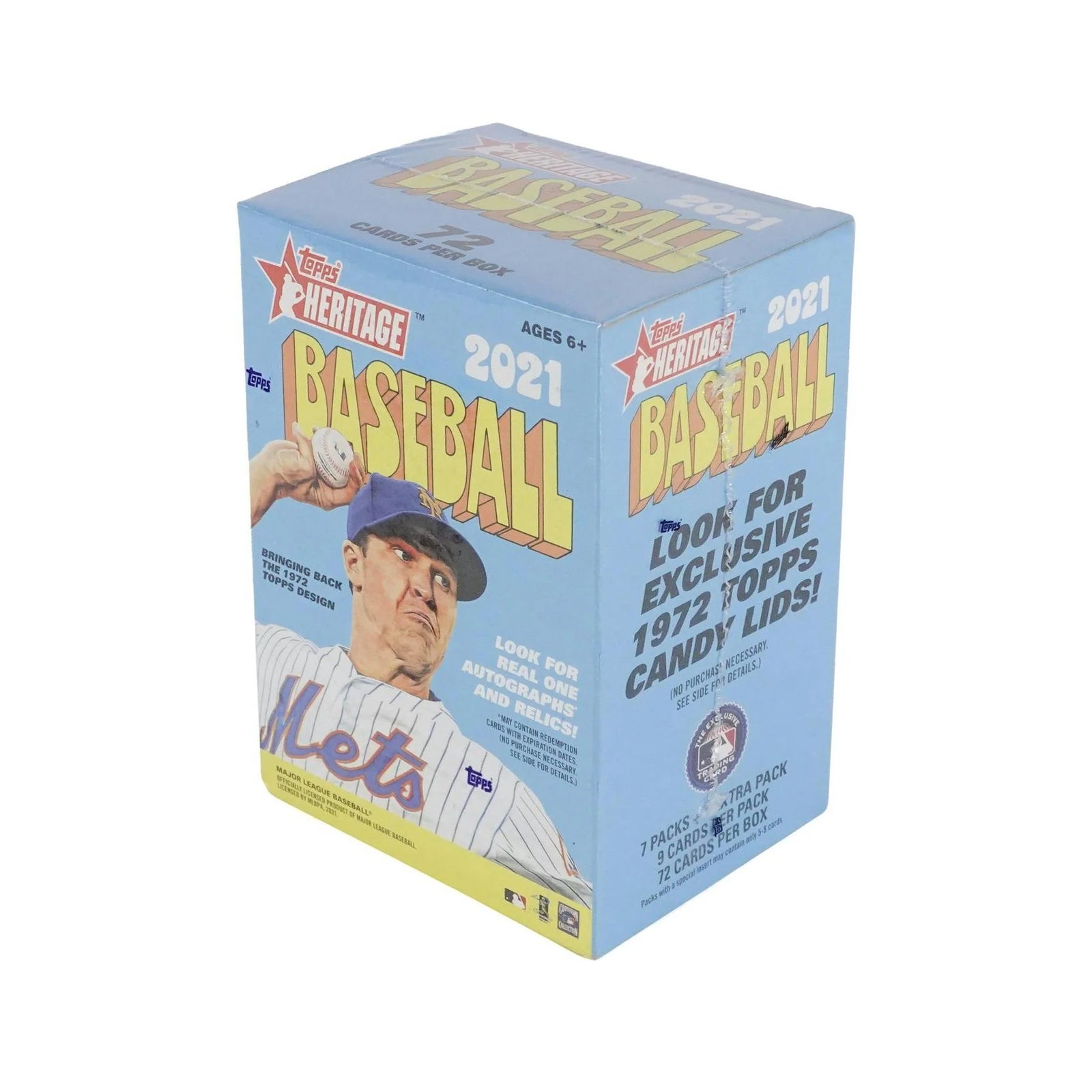 DRAFT - Just In 2021 Topps Heritage Baseball 8-Pack Blaster Box