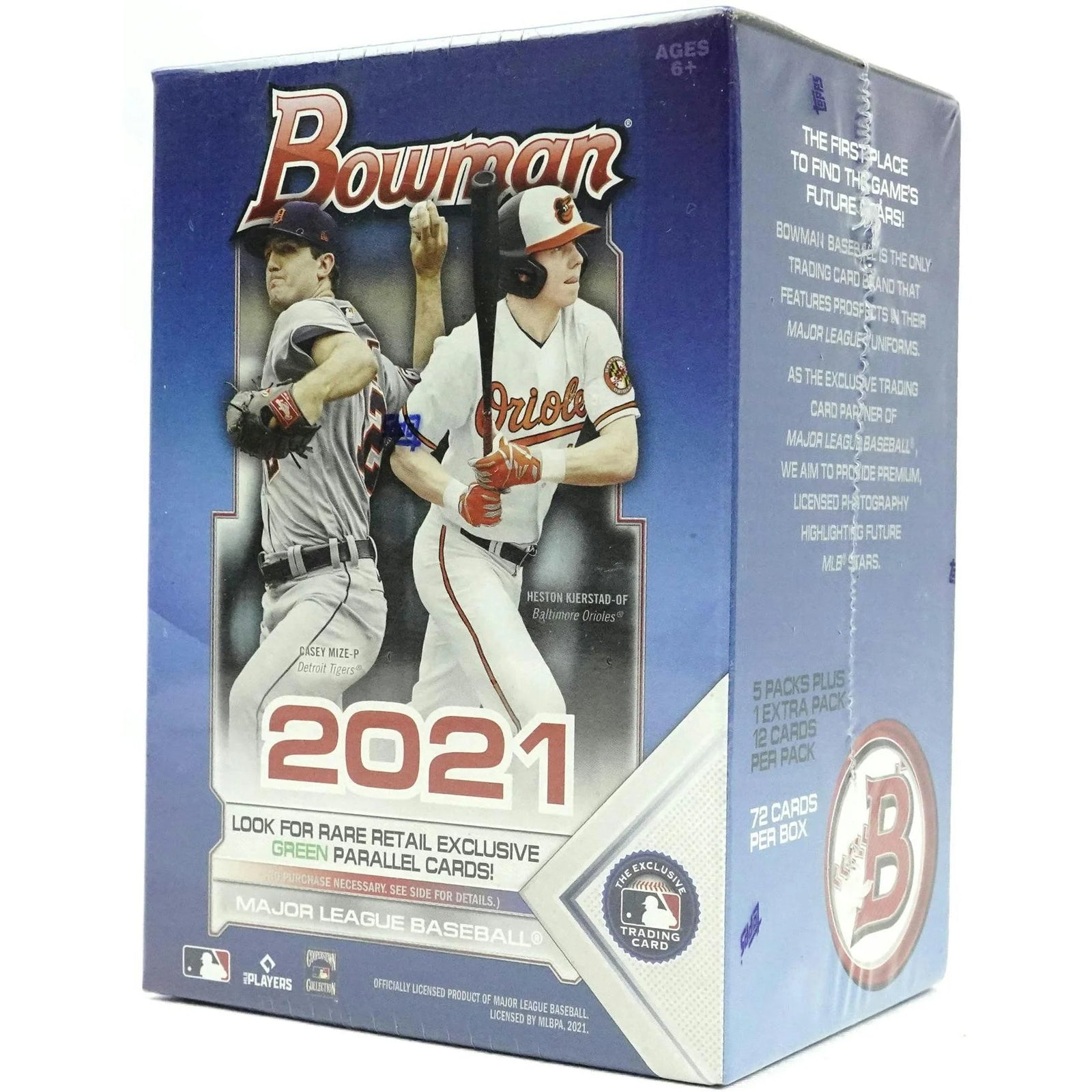 DRAFT - Just In 2021 Bowman Baseball 6-Pack Blaster Box