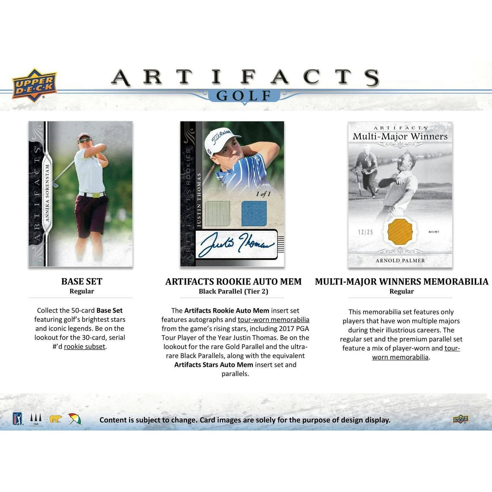 DRAFT - Just In 2021 Upper Deck Artifacts Golf Hobby Box
