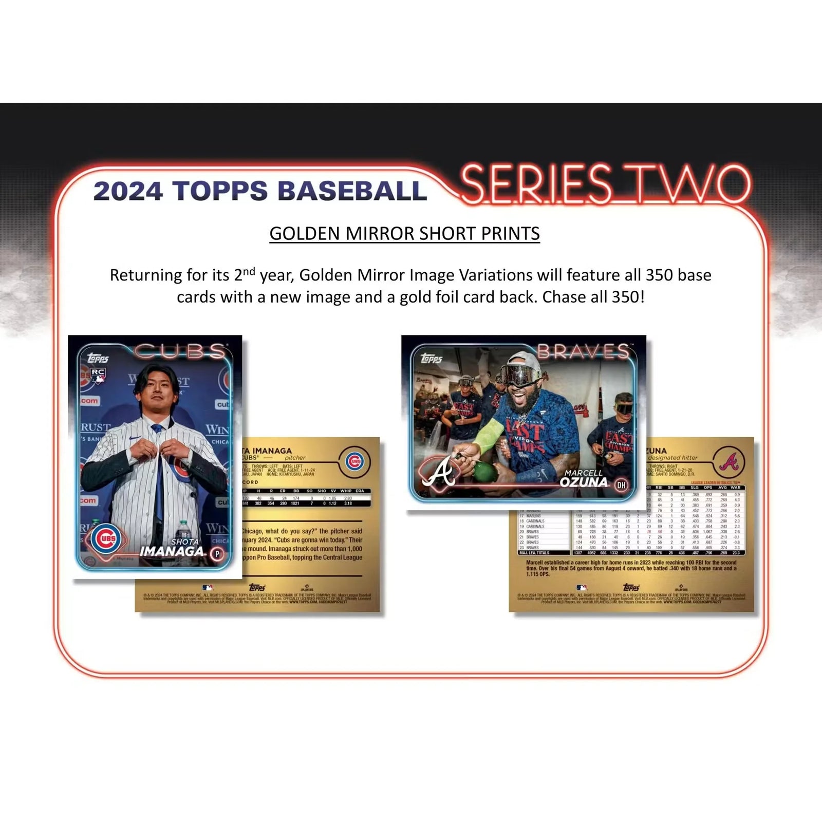 2024 Topps Series 2 Baseball Hobby Jumbo 6-Box Case (Ships Sealed Only)