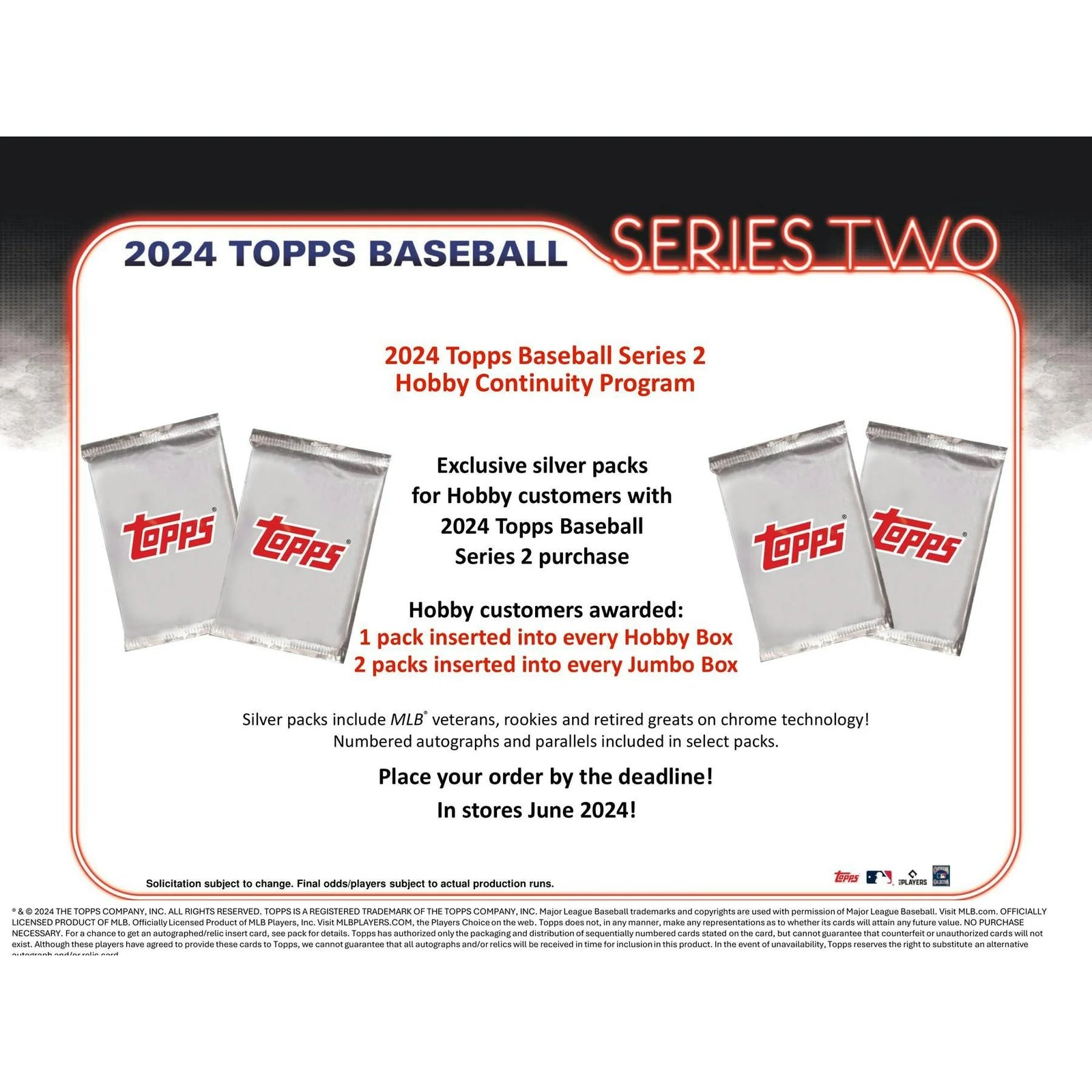 DRAFT - Just In 2024 Topps Series 2 Baseball Hobby Jumbo Box