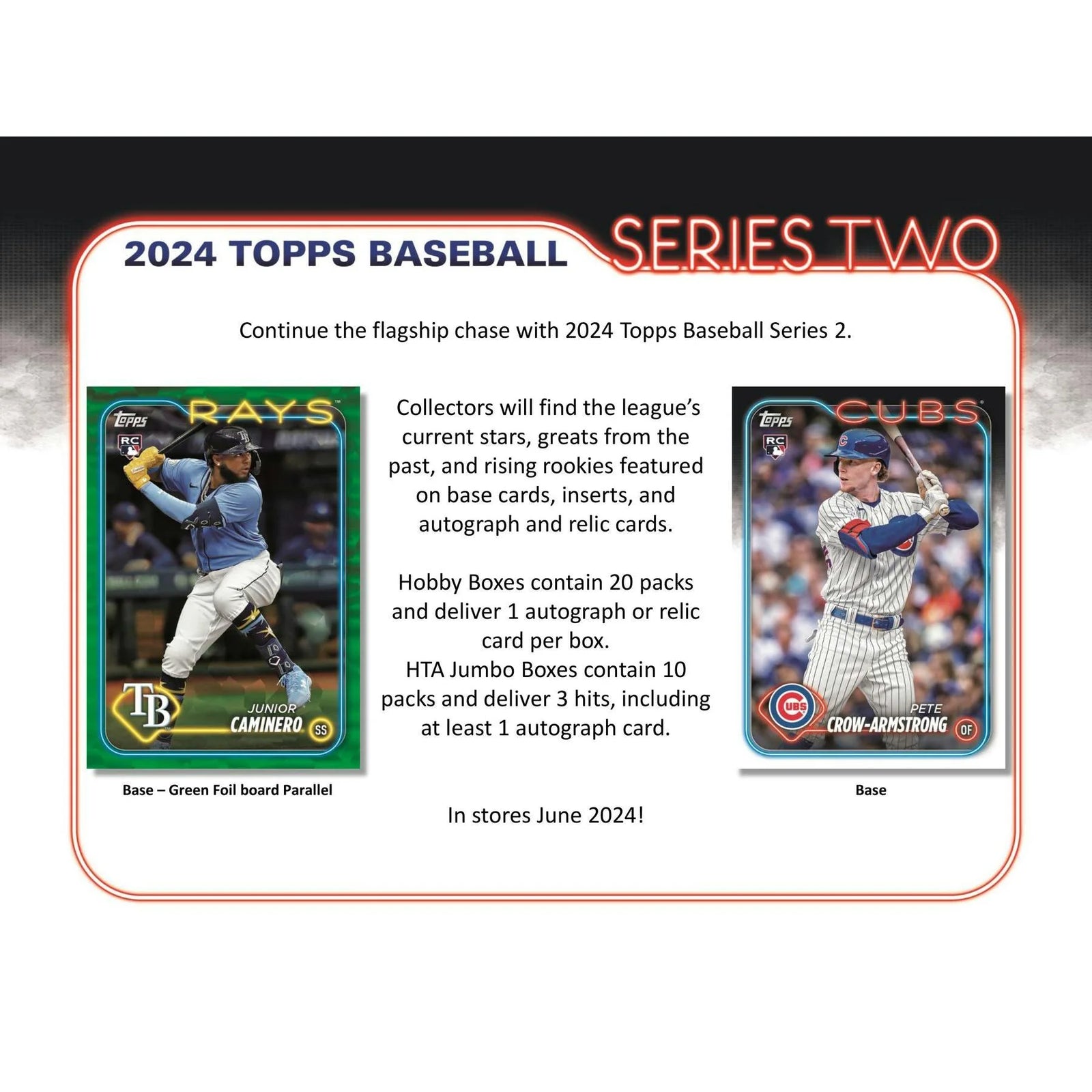 DRAFT - Just In 2024 Topps Series 2 Baseball Hobby Jumbo Box