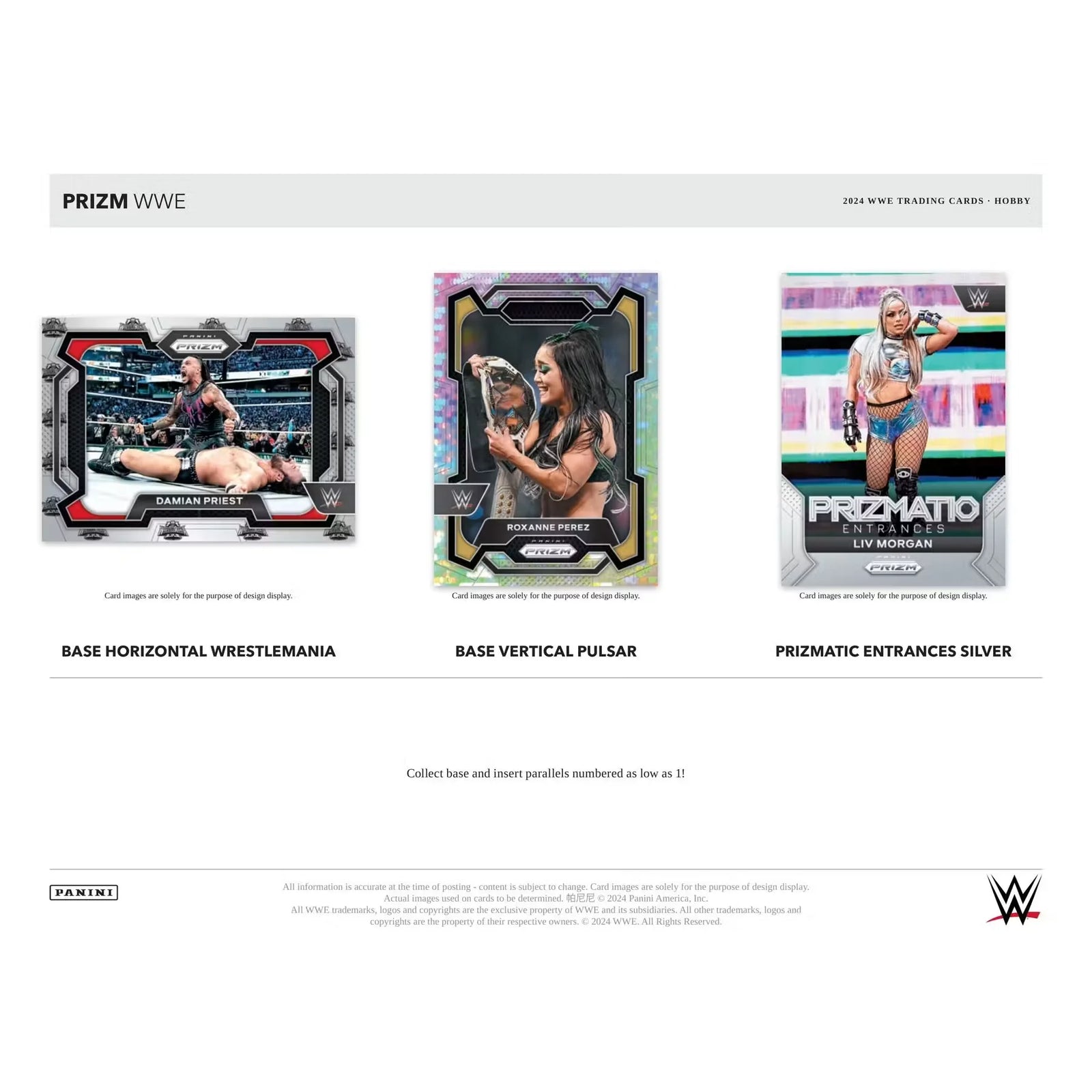 2024 Panini Prizm WWE Wrestling Hobby 12-Box Case (Ships Sealed Only) - D