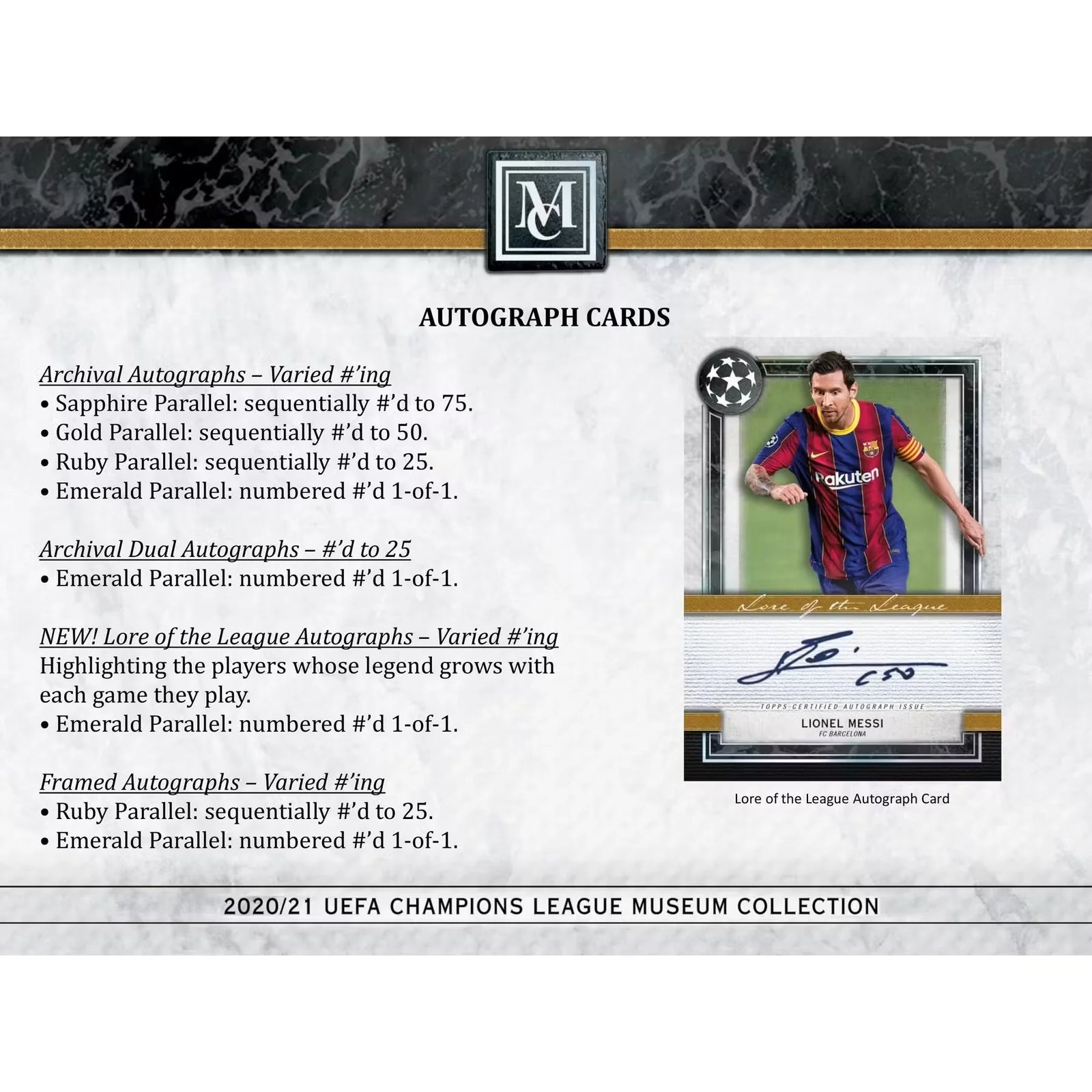 2020-21 Topps UEFA Champions League Museum Collection Soccer Hobby 12-Box Case (Ships Sealed Only)