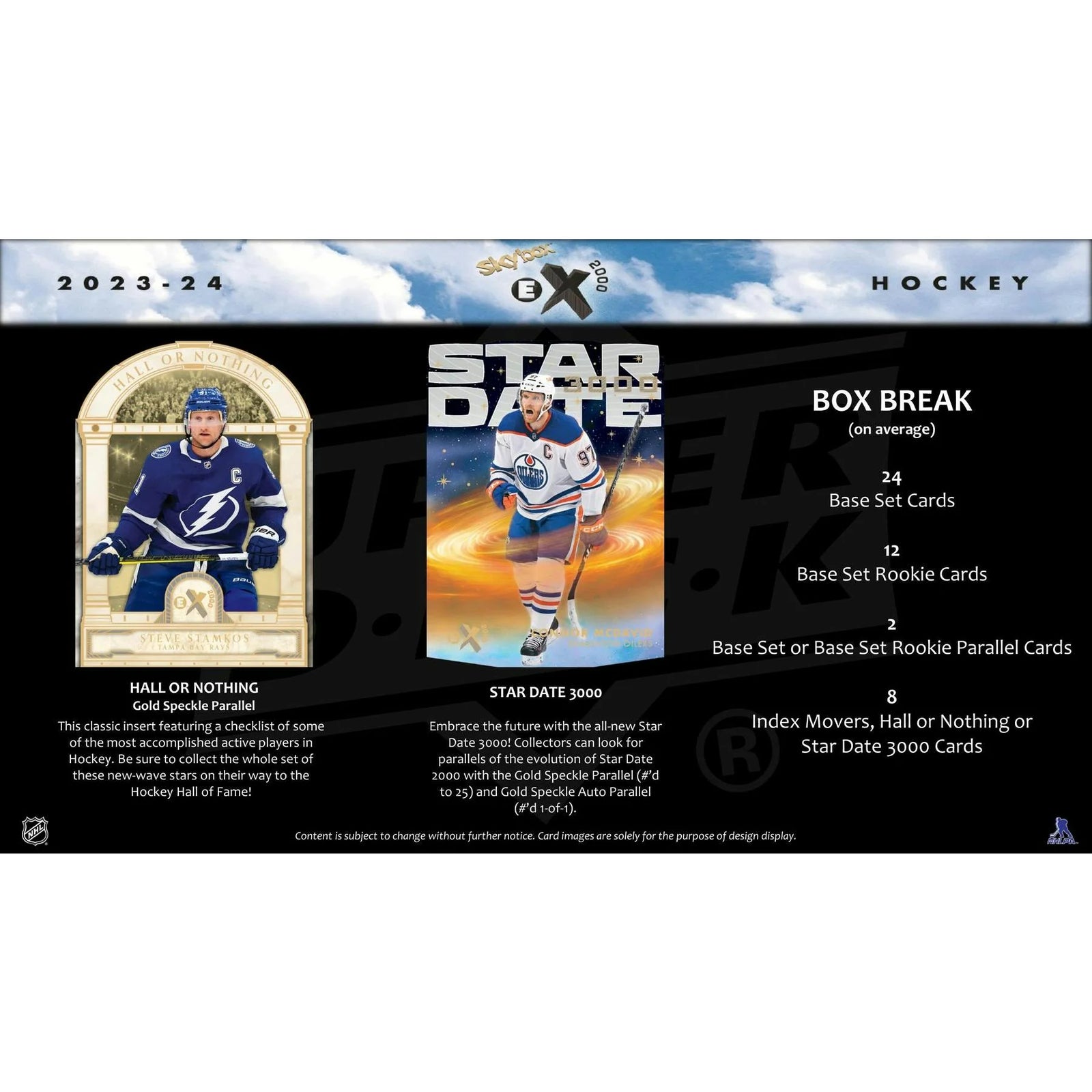 DRAFT - New 2023/24 Upper Deck Skybox E-X 2000 Hockey Hobby 12-Box Case