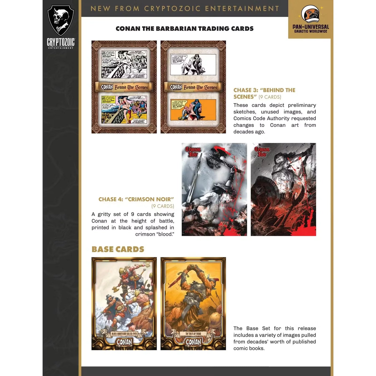 2024 Cryptozoic Conan the Barbarian Trading Cards Hobby Box (Presell)