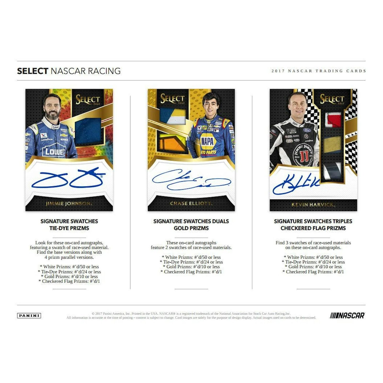 DRAFT - Just In 2017 Panini Select Racing Hobby Box