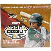 DRAFT - Just In 2021 Topps Pro Debut Baseball Hobby Jumbo Box