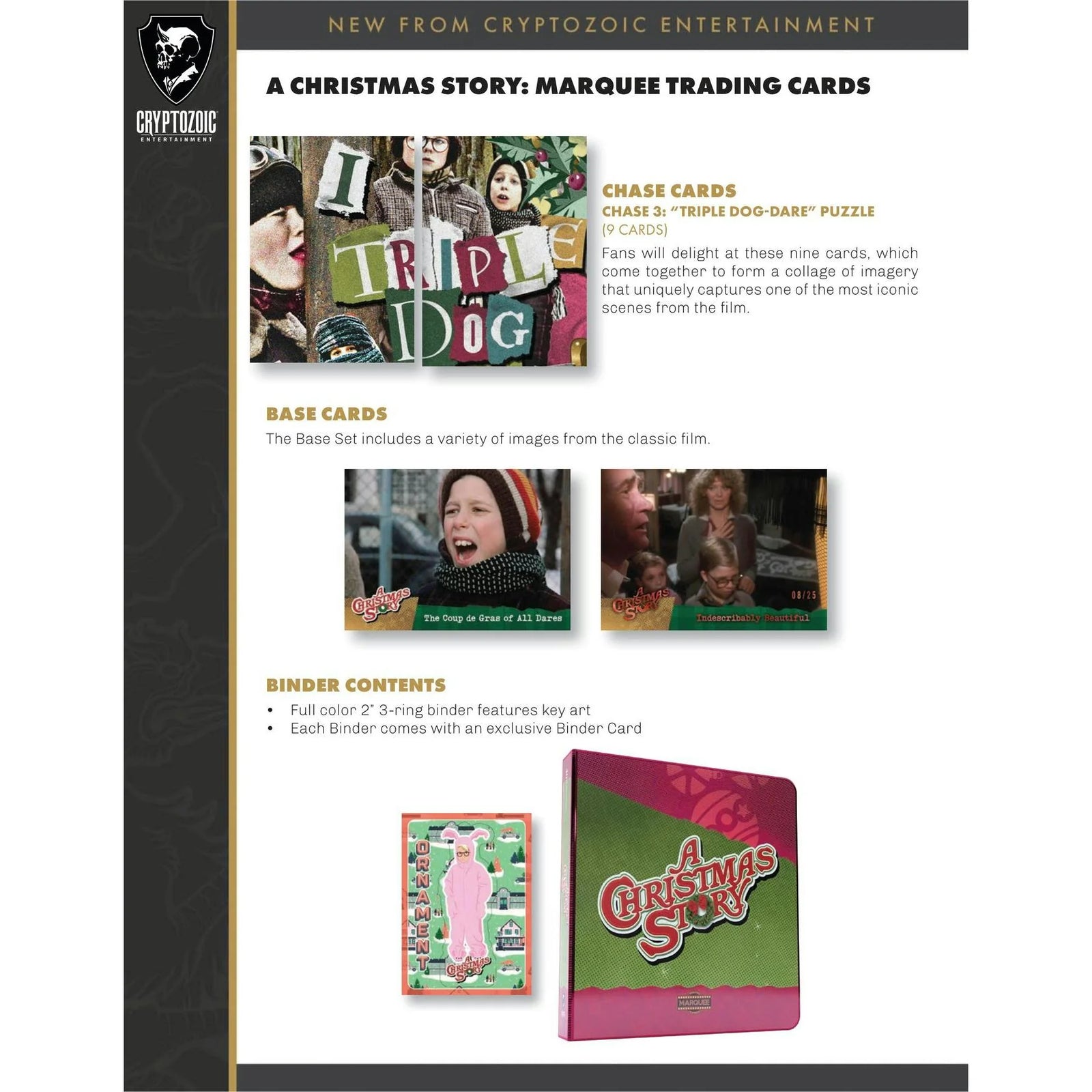 DRAFT - 2024 Cryptozoic A Christmas Story Marquee Trading Cards | 12-Box Hobby Case