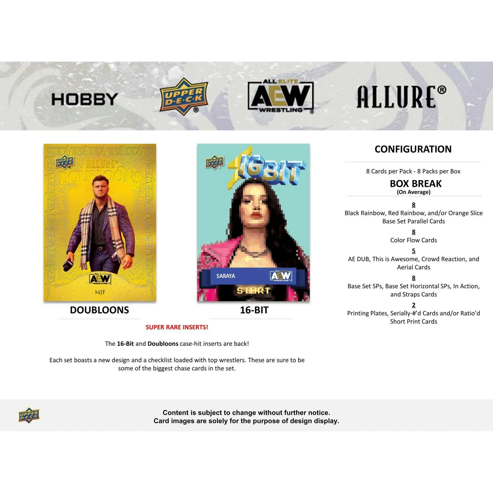 DRAFT - 2024 Upper Deck AEW Allure Wrestling Hobby Box | dacardworld:BVX90JQLQC