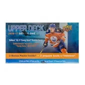DRAFT - 2016/17 Upper Deck Series 1 Hockey 12-Pack Blaster Box
