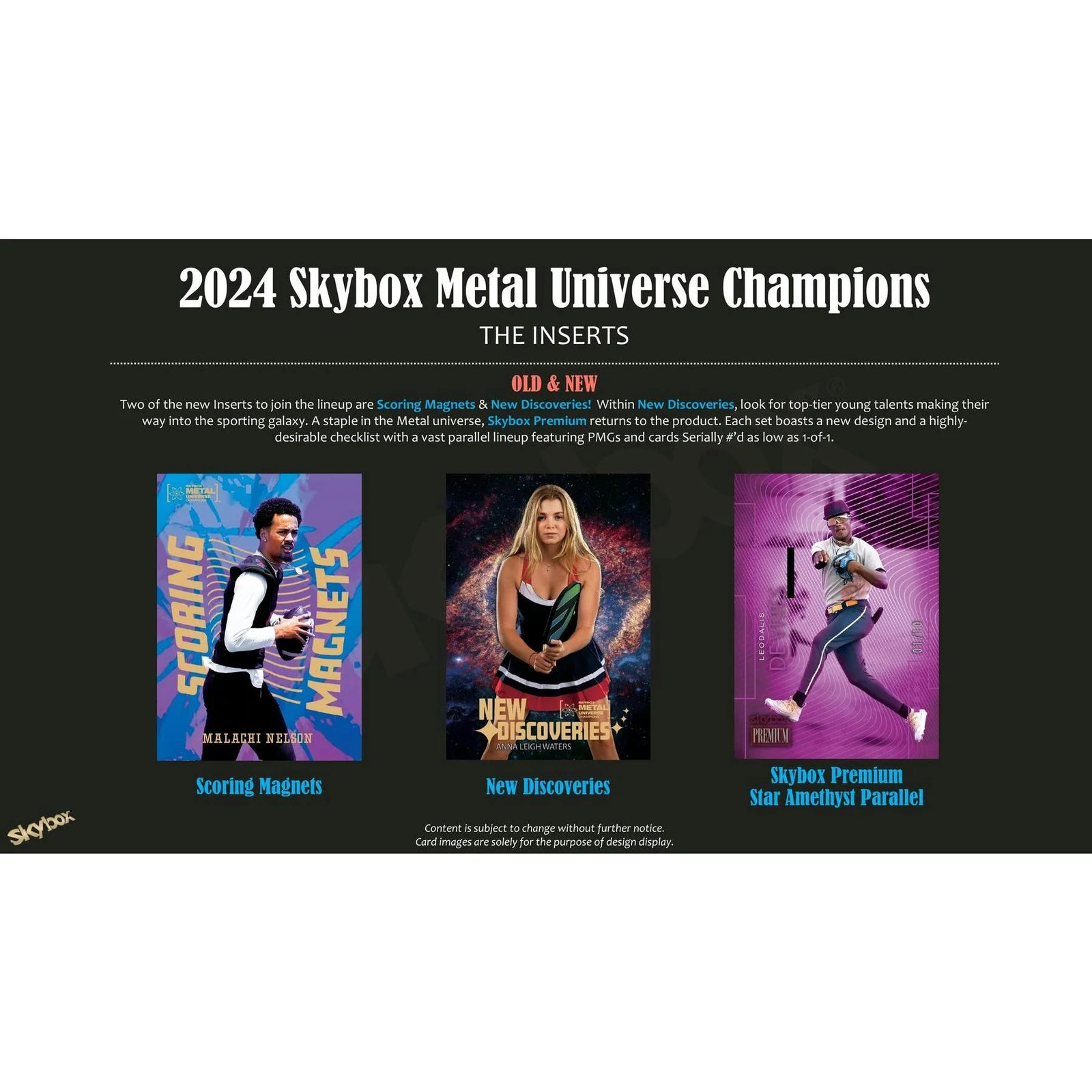 DRAFT - 2024 Upper Deck Skybox Metal Universe Champions Hobby 12-Box Case | dacardworld:BVXE0U0XOD