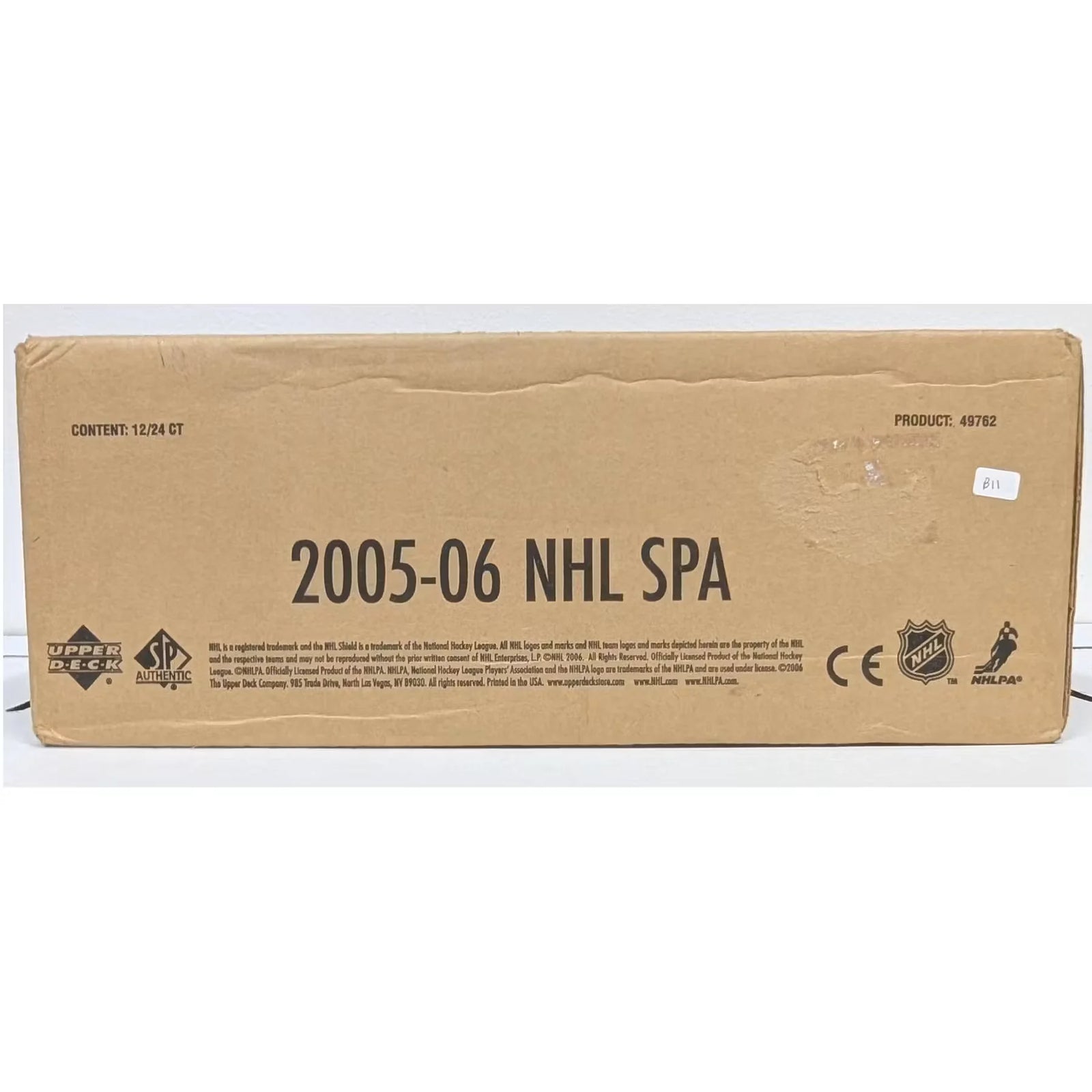 DRAFT - 2005/06 Upper Deck SP Authentic Hockey Hobby 12-Box Case