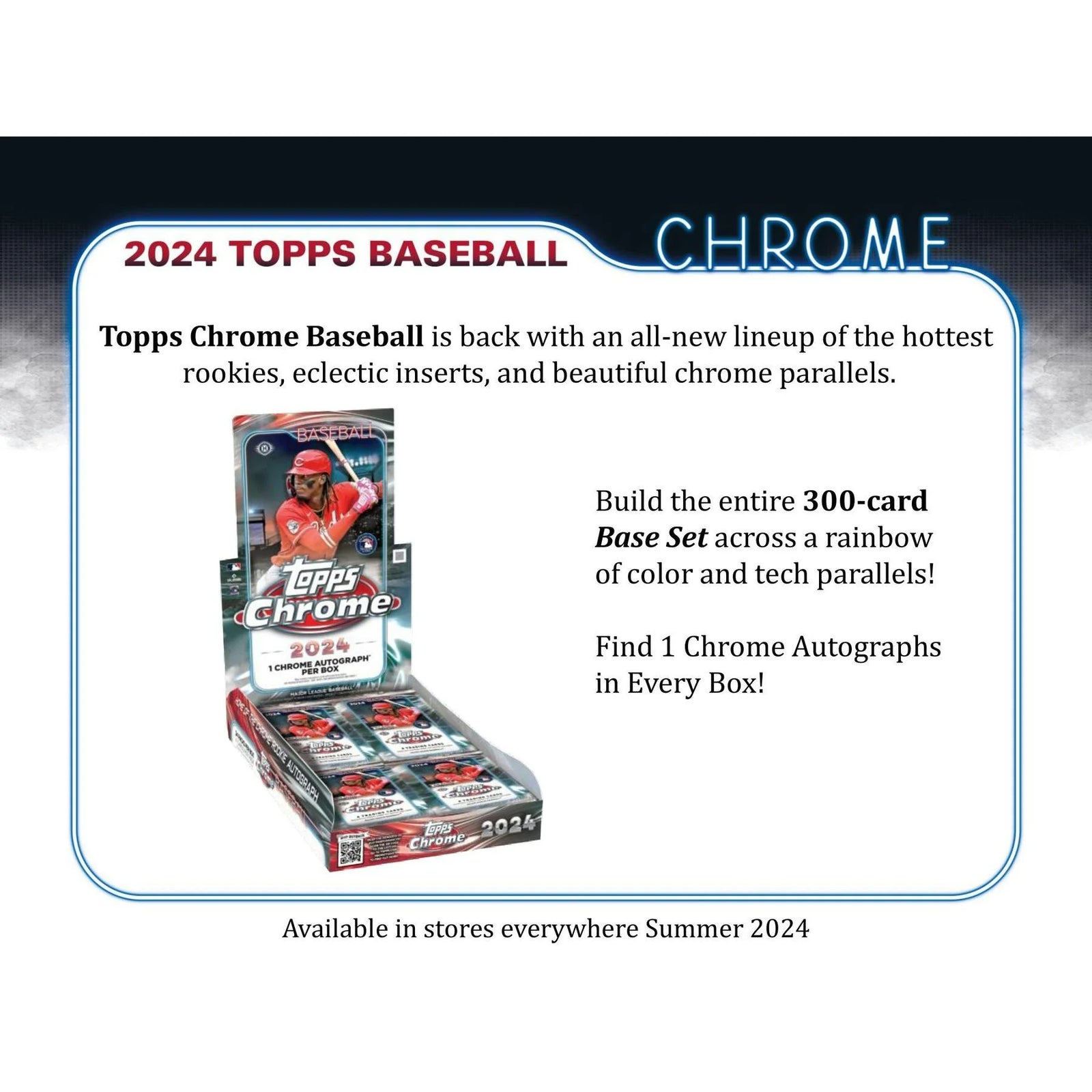 DRAFT - Just In 2024 Topps Chrome Baseball Hobby Box