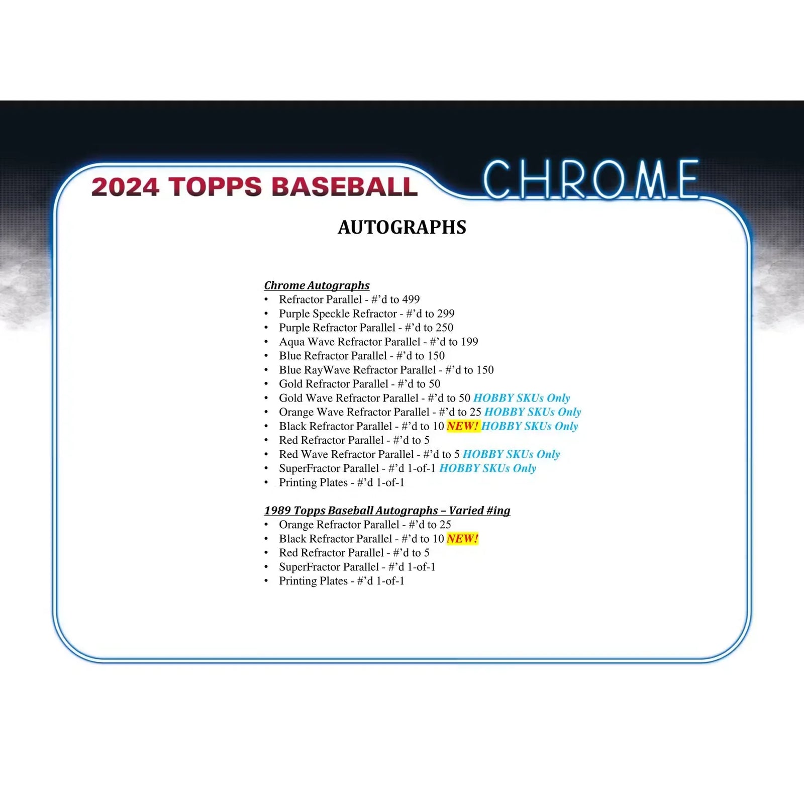 2024 Topps Chrome Baseball Hobby Jumbo 8 Box Case