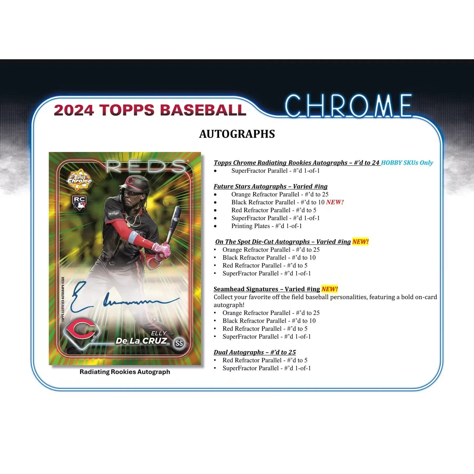 2024 Topps Chrome Baseball Hobby Jumbo 8 Box Case