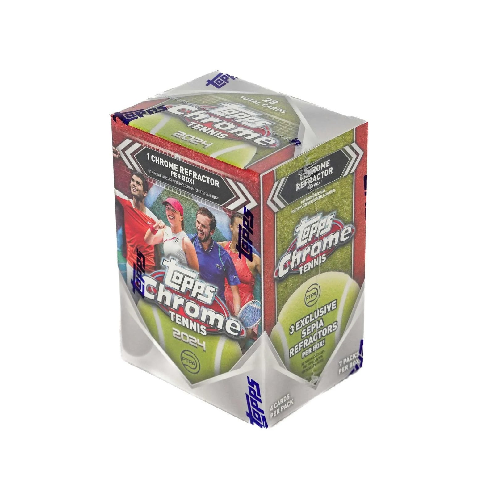 DRAFT - Just In 2024 Topps Chrome Tennis Blaster 40-Box Case